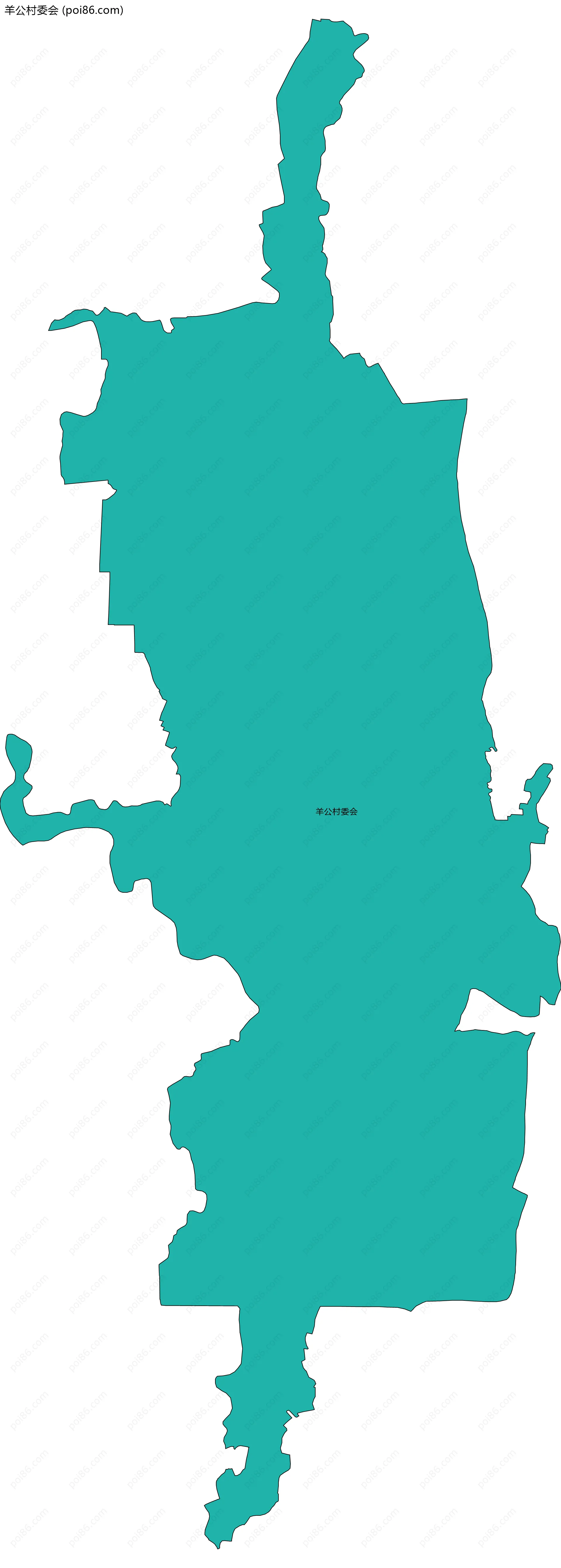 羊公村委会边界地图