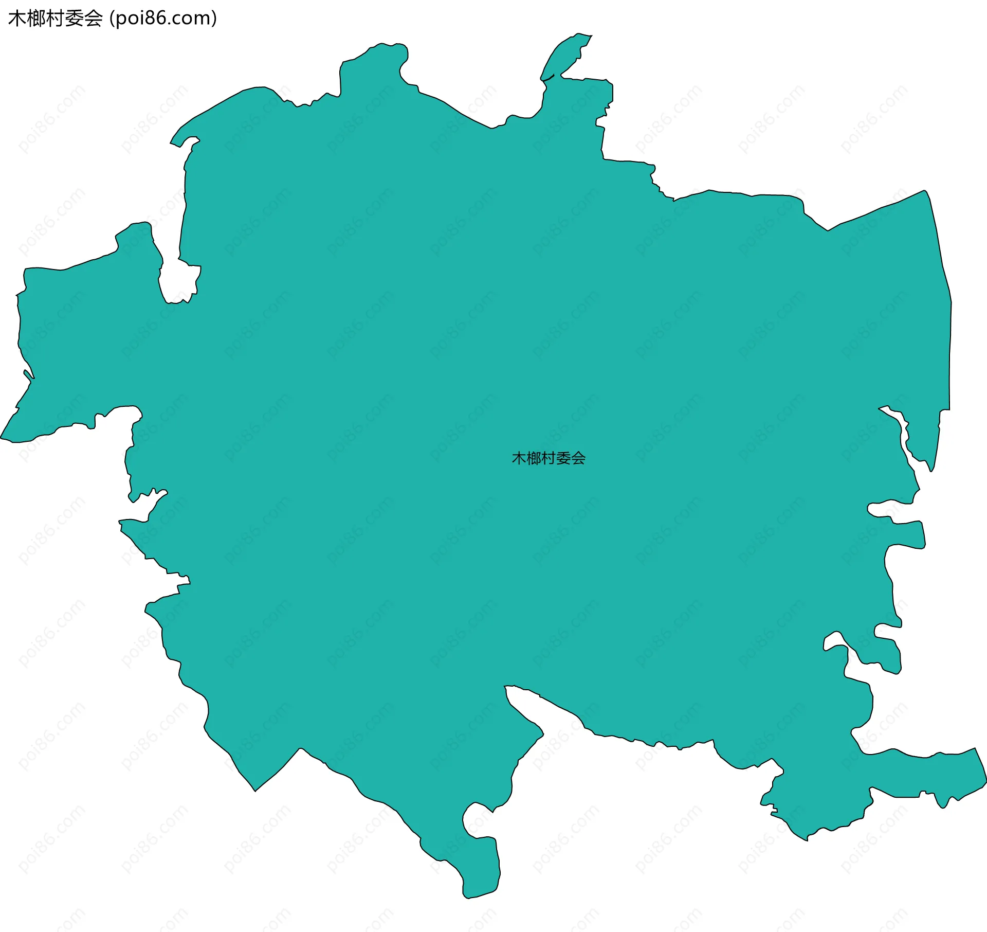 木榔村委会边界地图