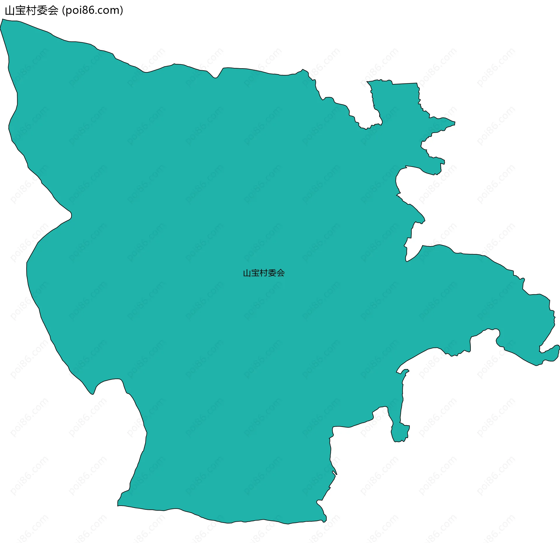 山宝村委会边界地图