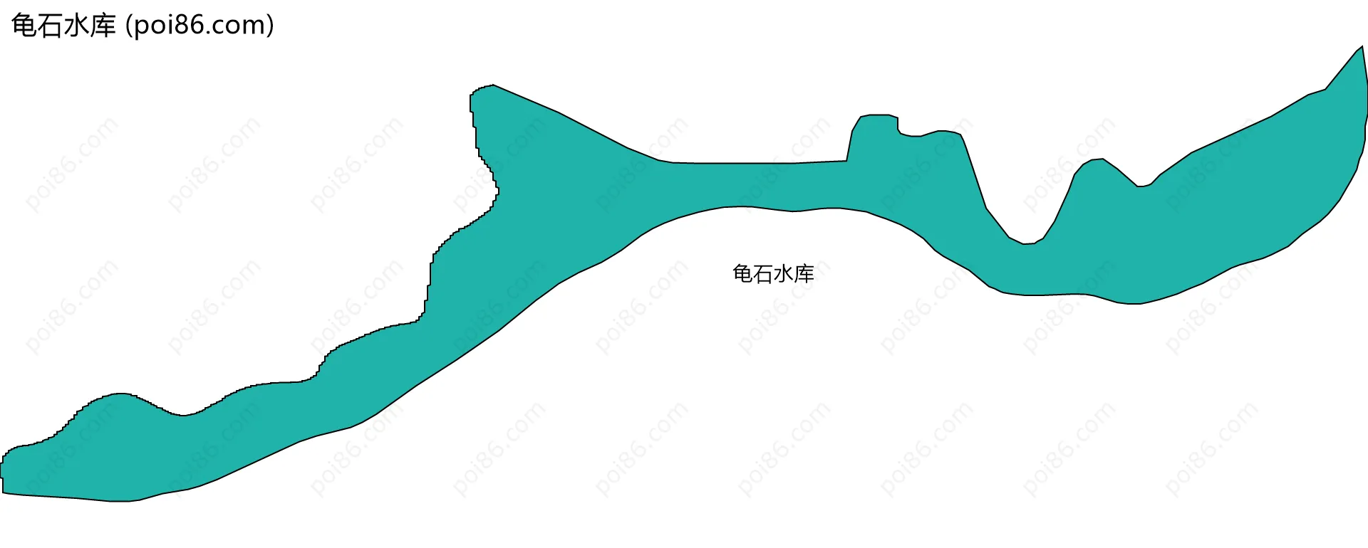 龟石水库边界地图