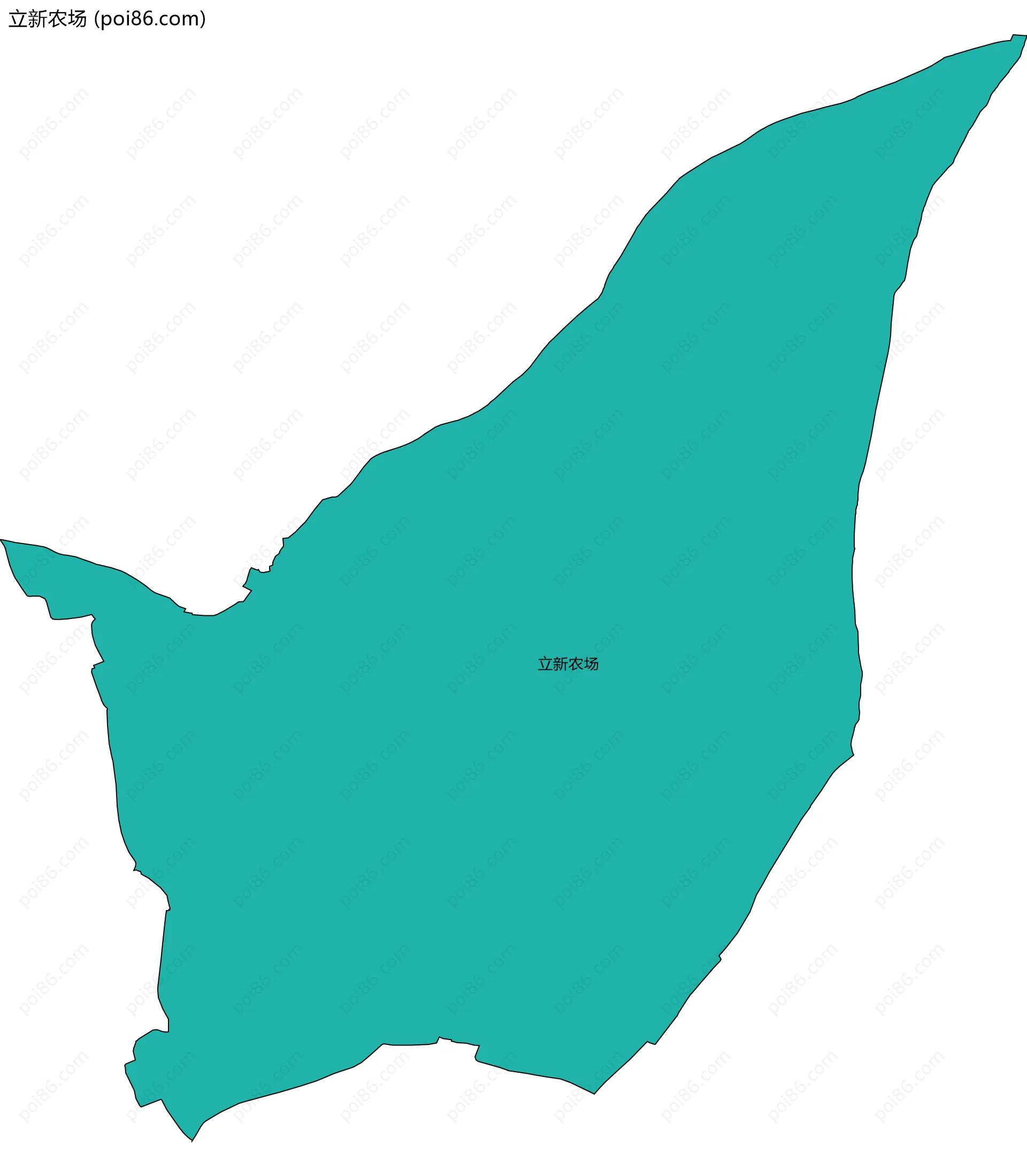立新农场边界地图