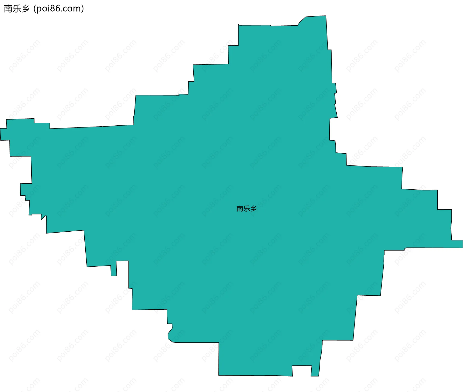 南乐乡边界地图
