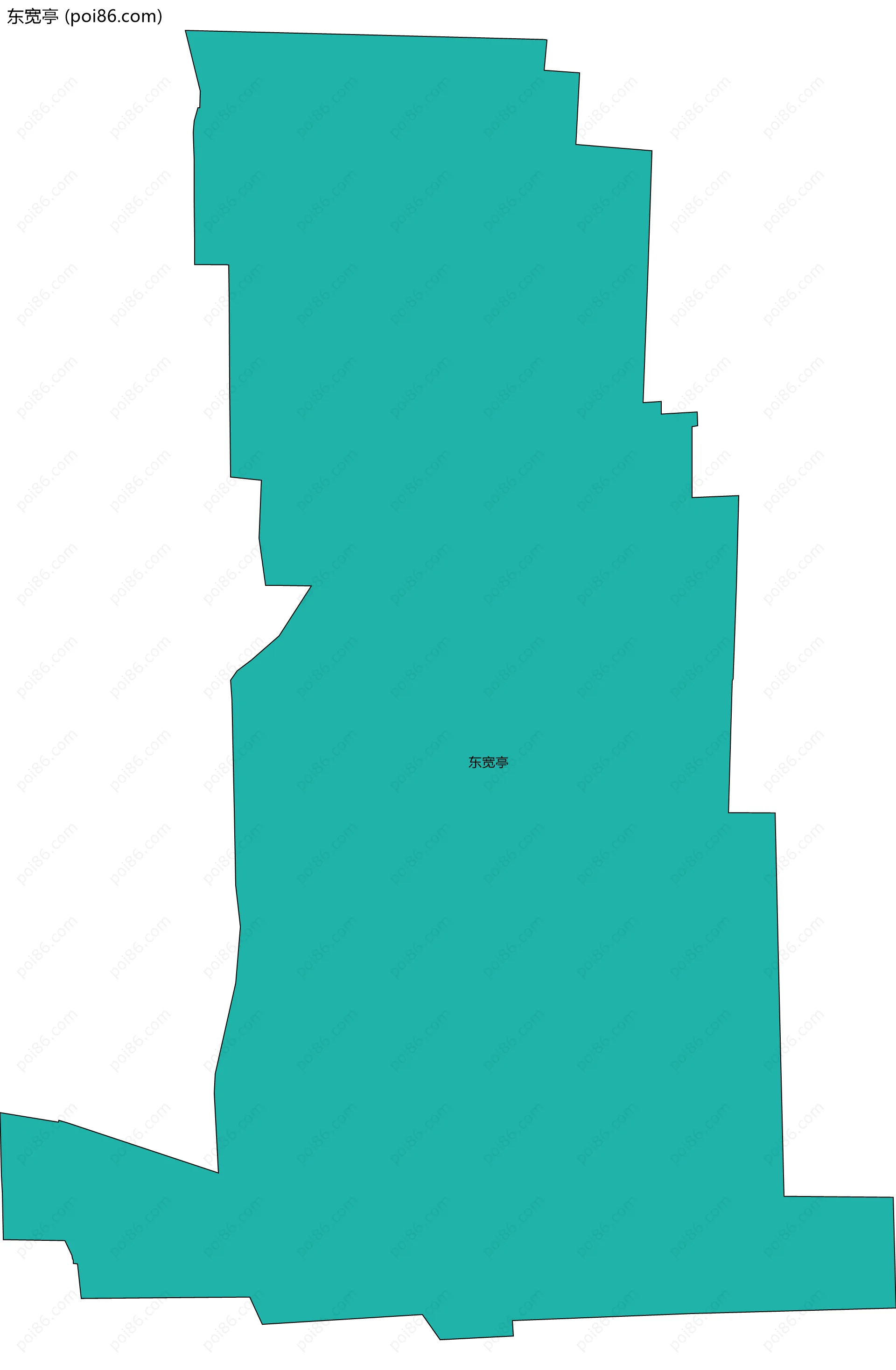 东宽亭边界地图