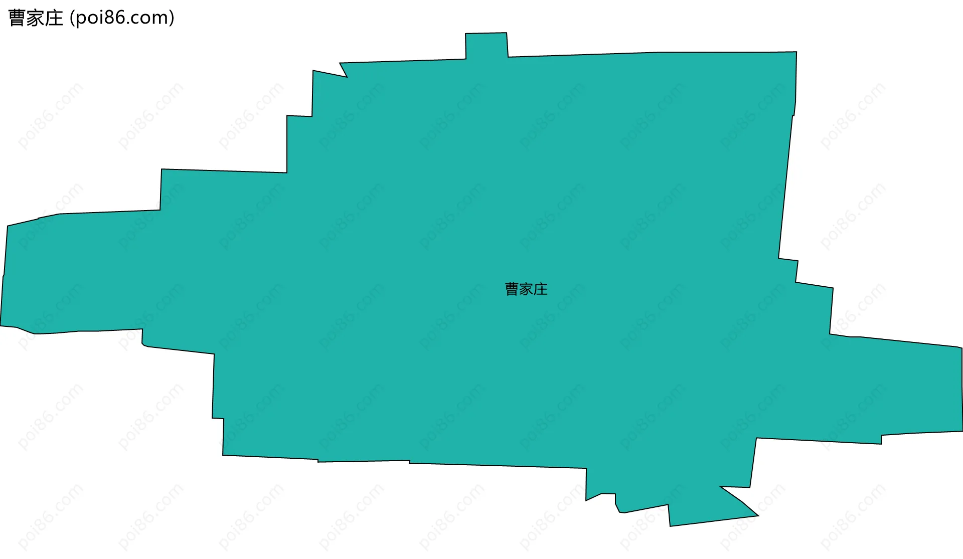 曹家庄边界地图