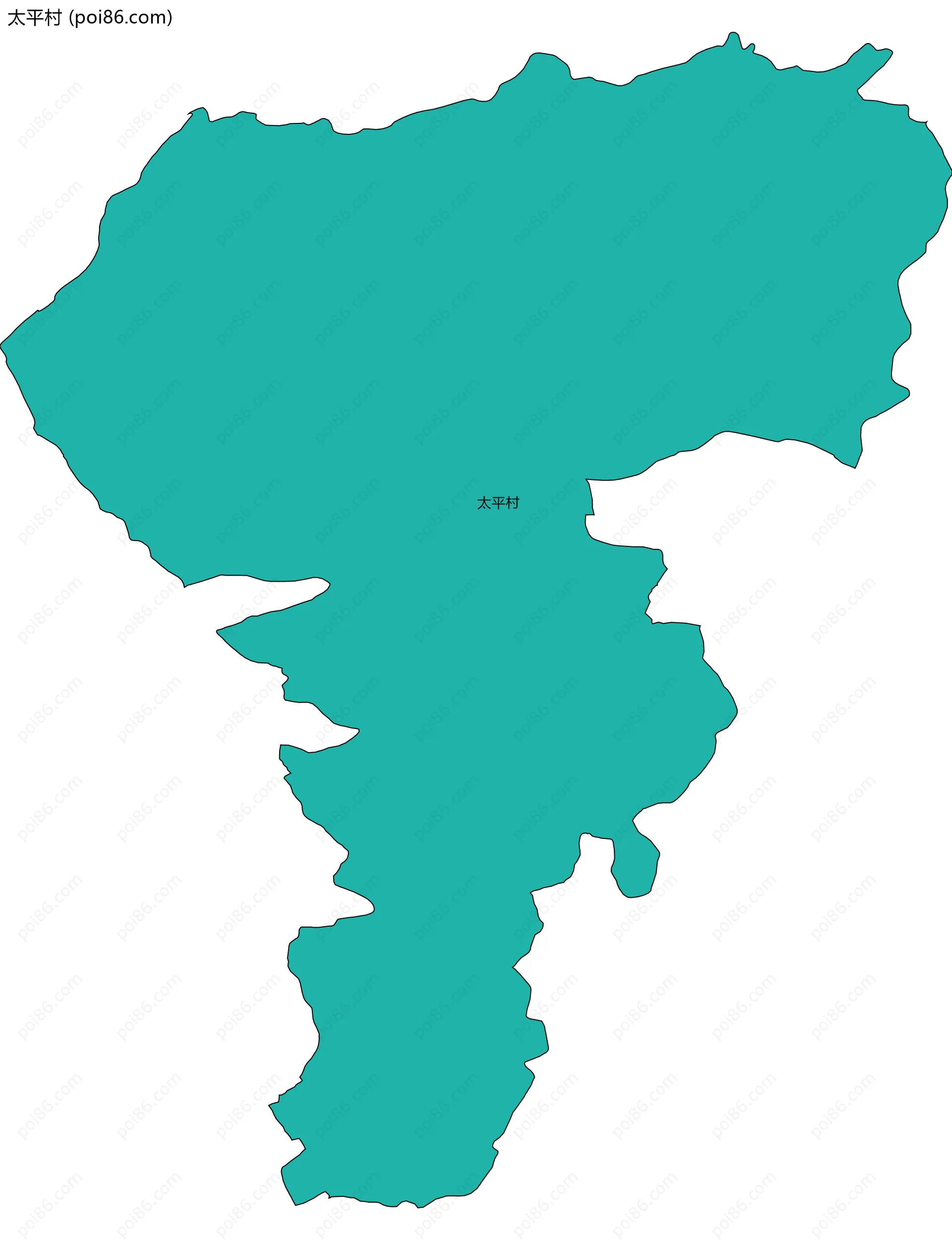 太平村边界地图