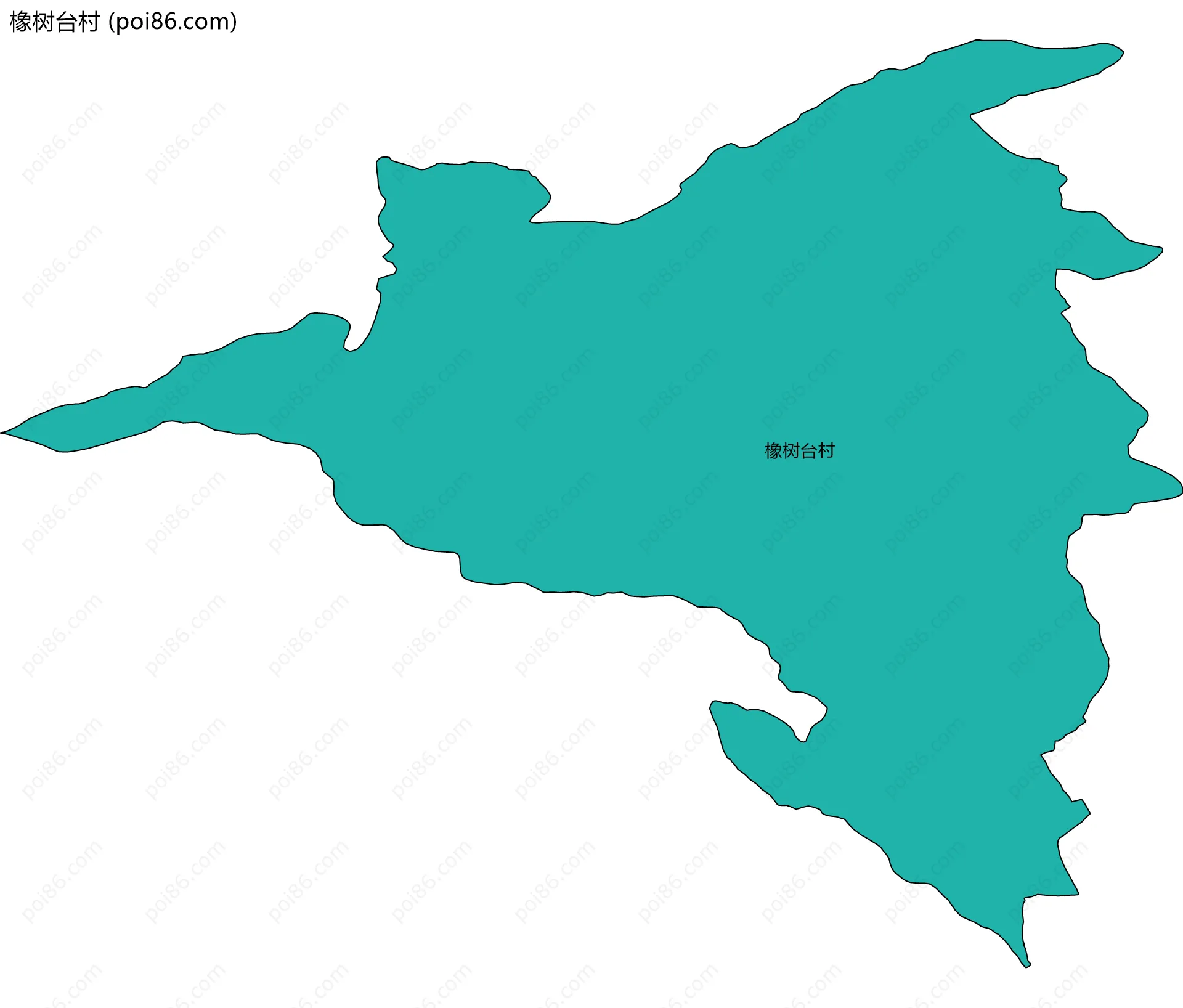 橡树台村边界地图