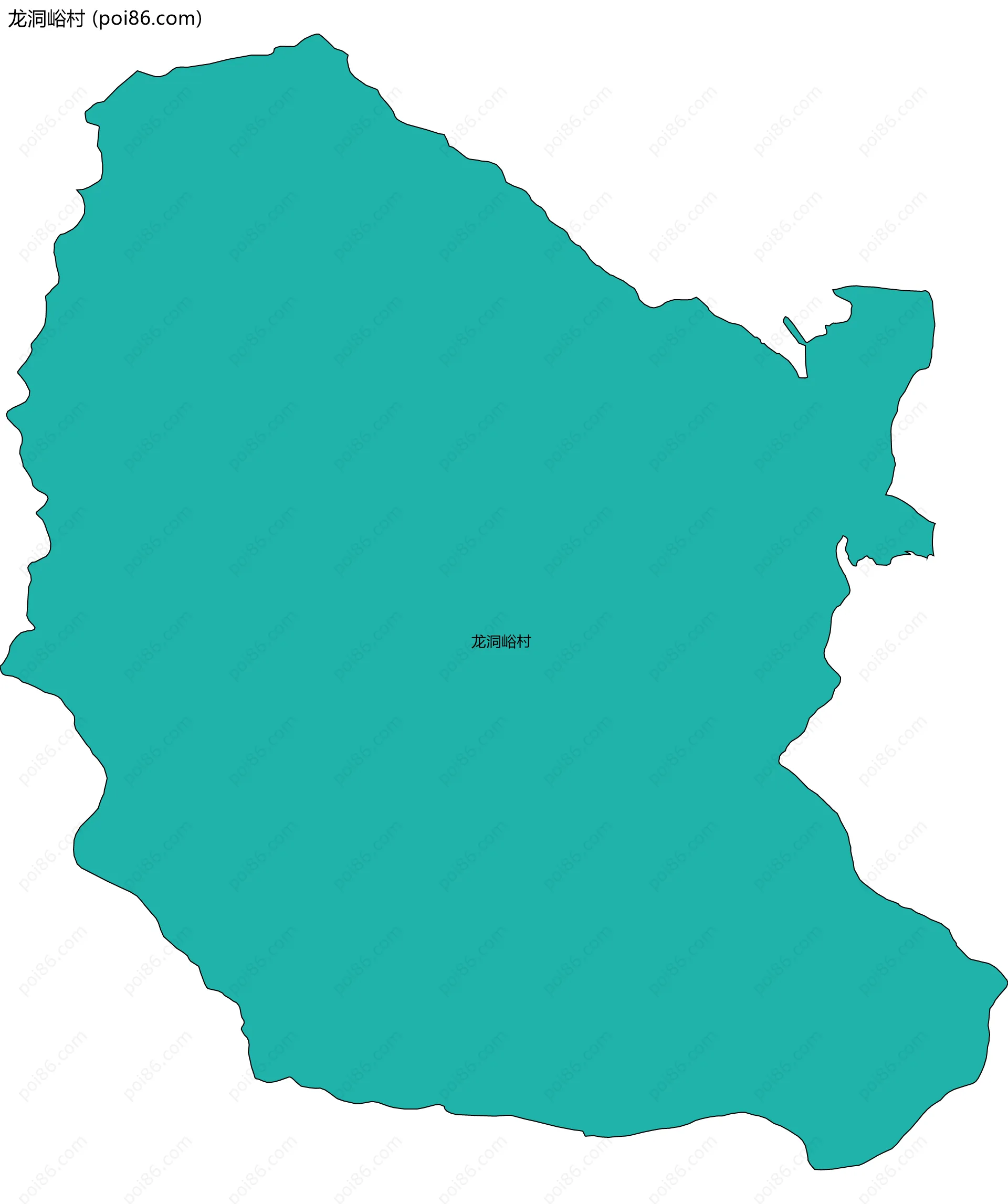 龙洞峪村边界地图