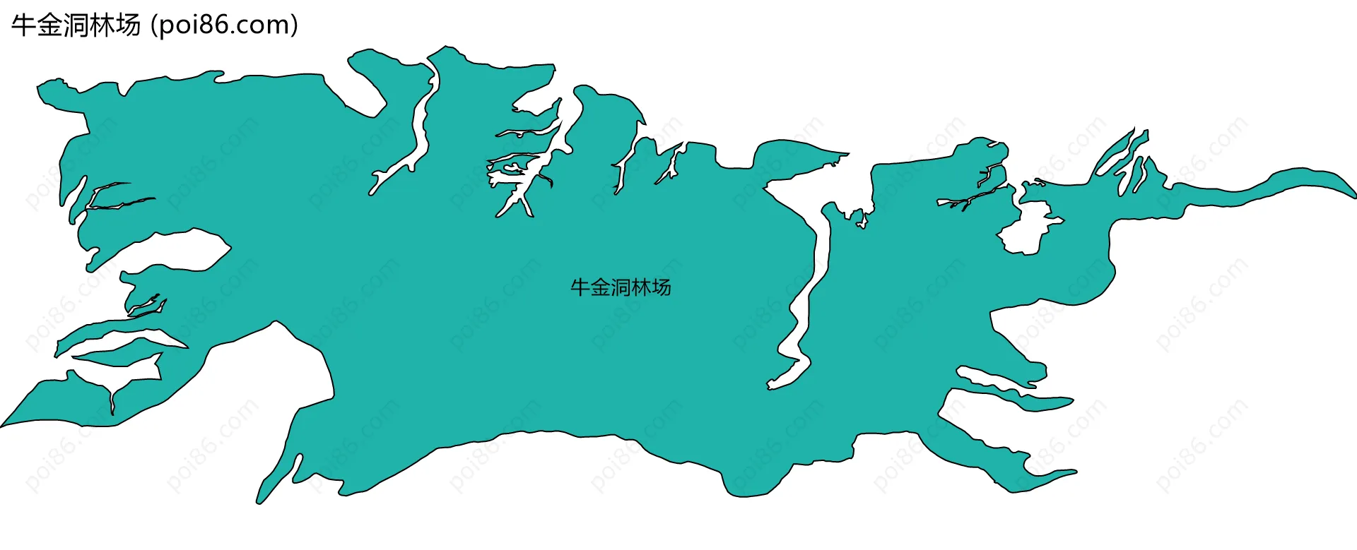 牛金洞林场边界地图