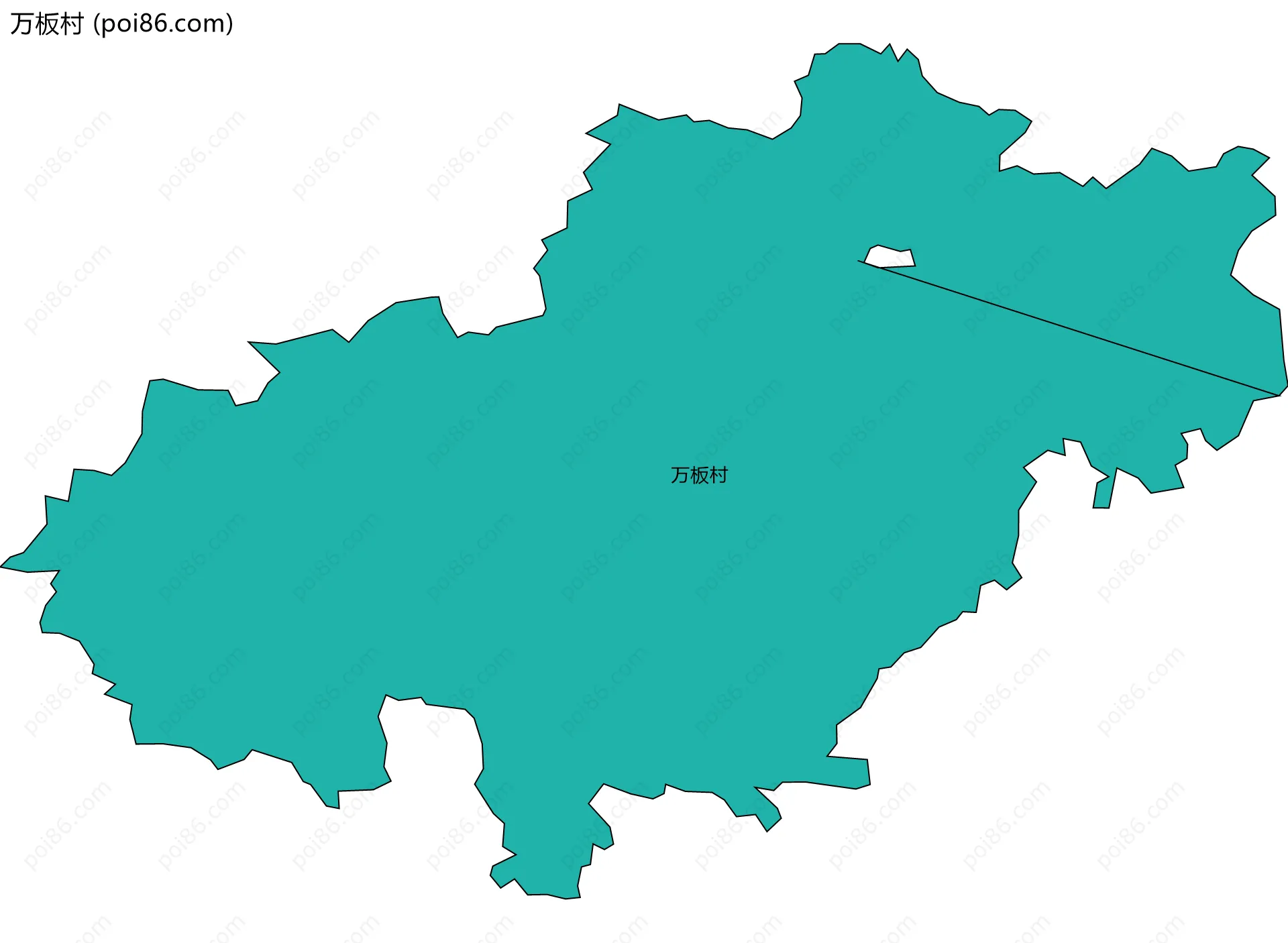 万板村边界地图