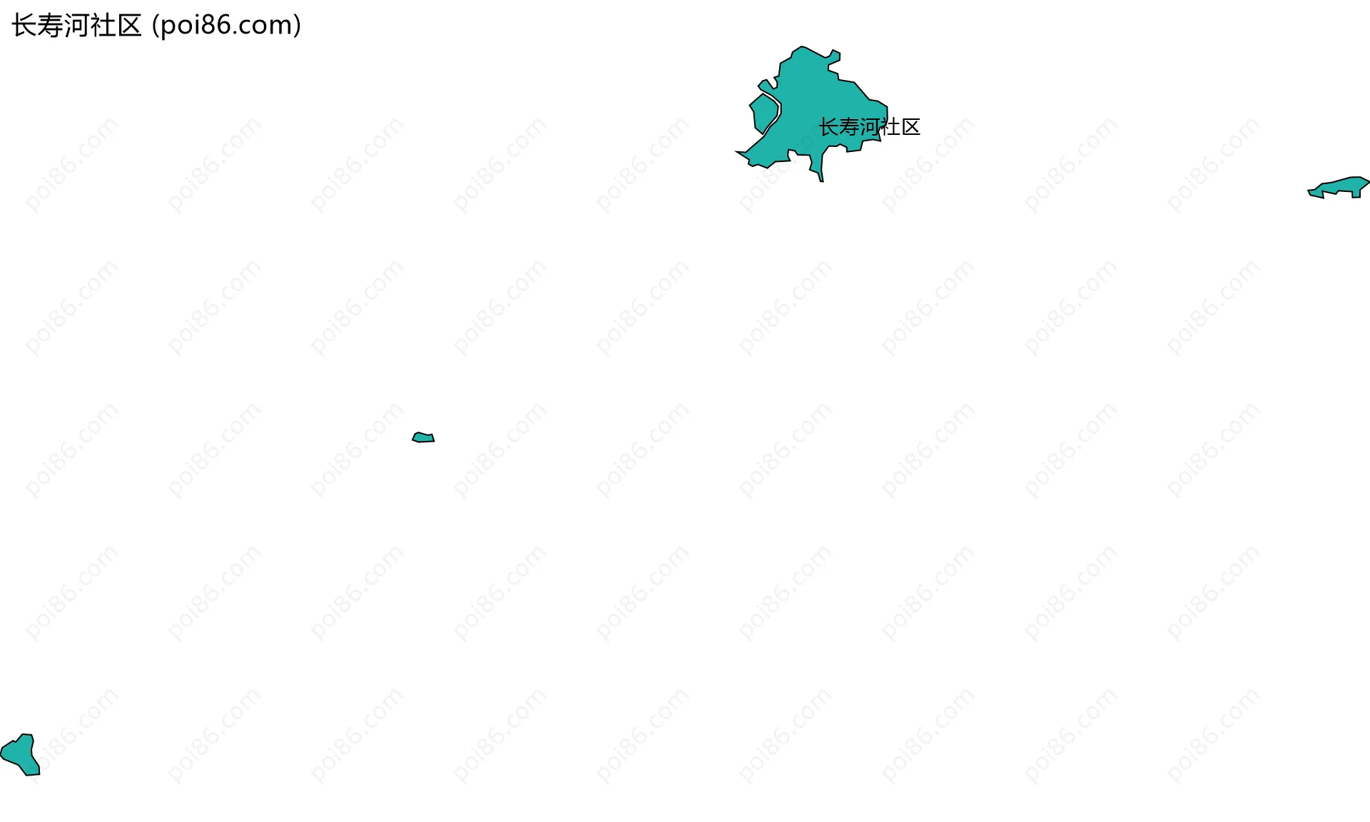 长寿河社区边界地图