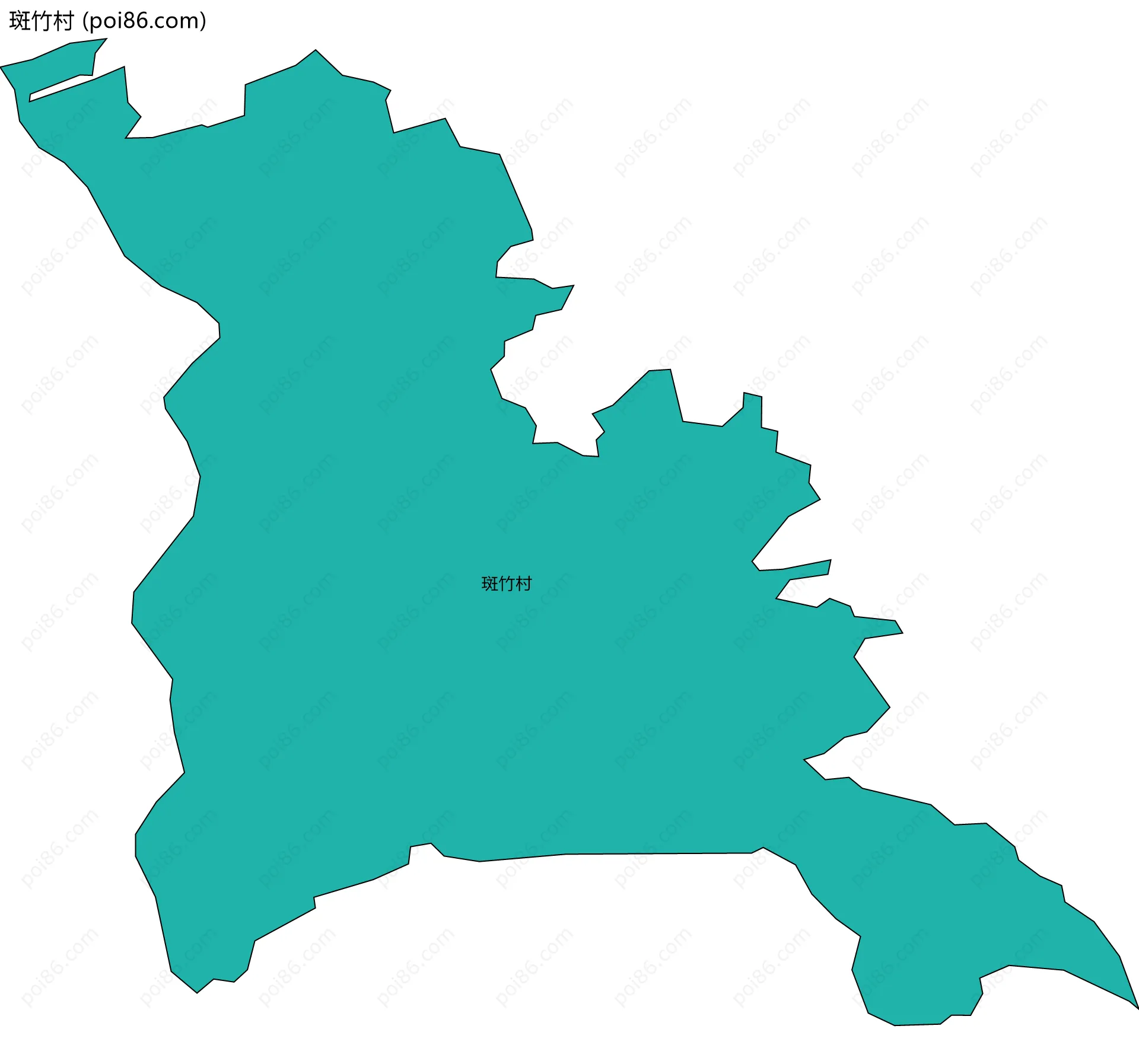 斑竹村边界地图