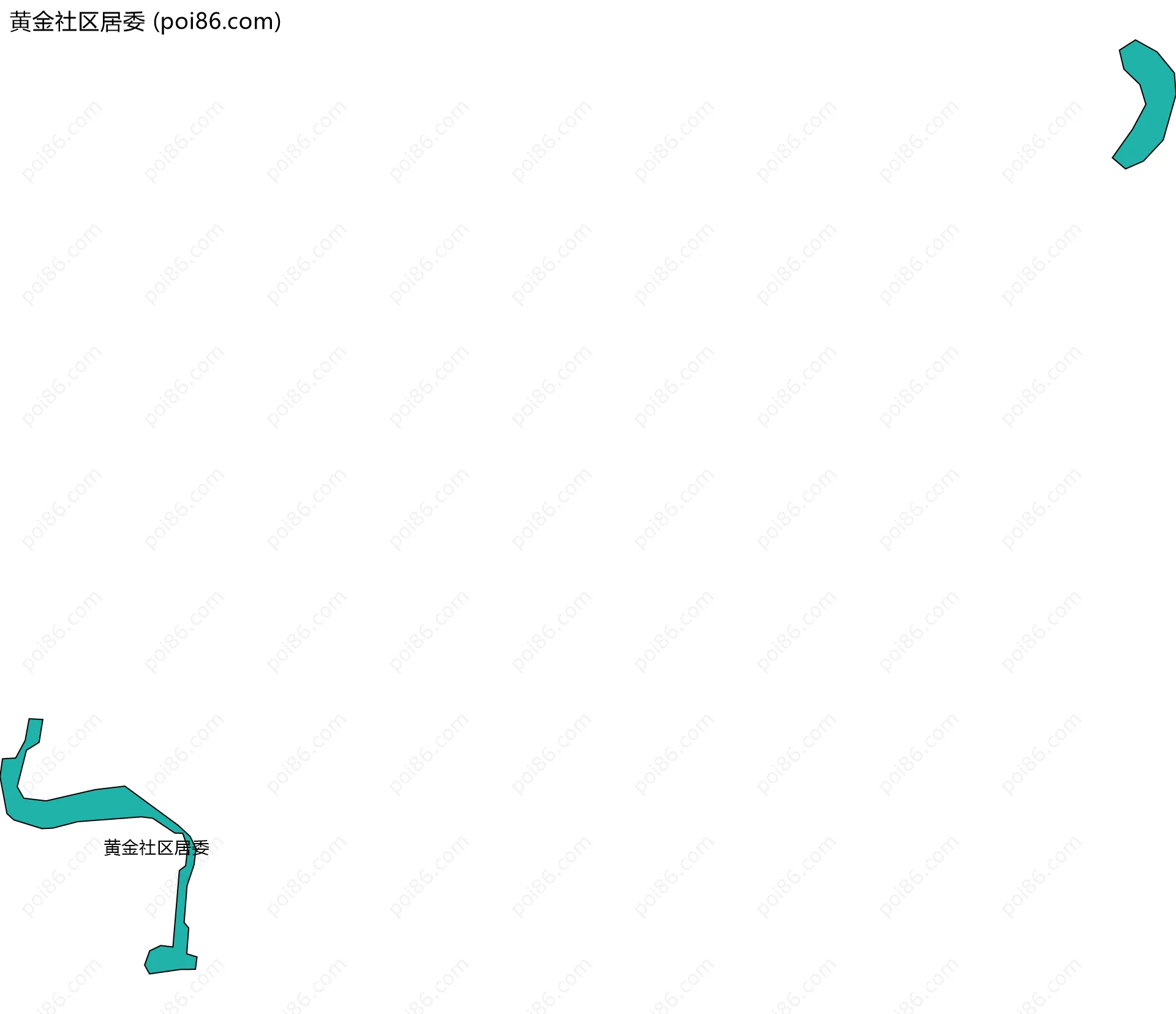 黄金社区居委边界地图