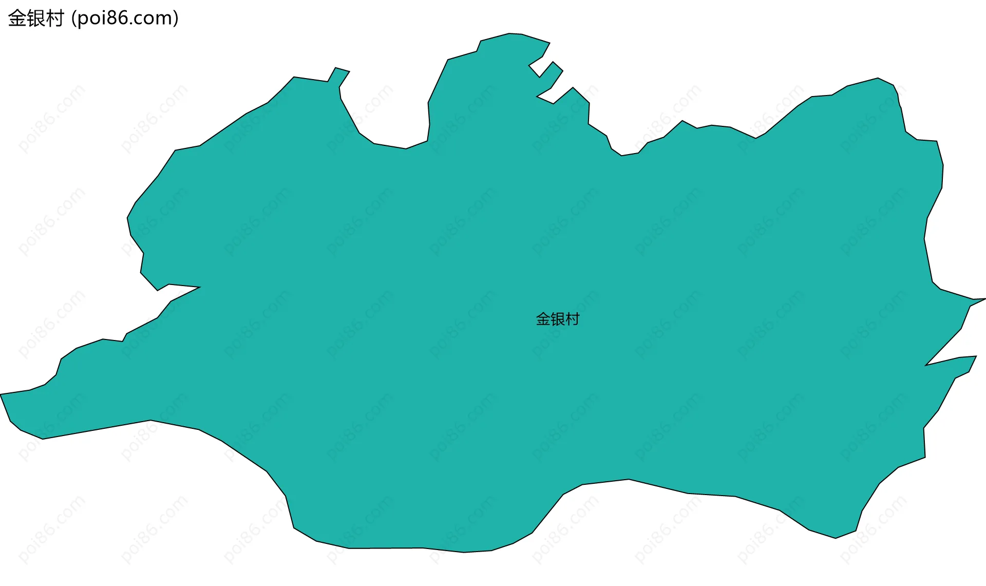 金银村边界地图