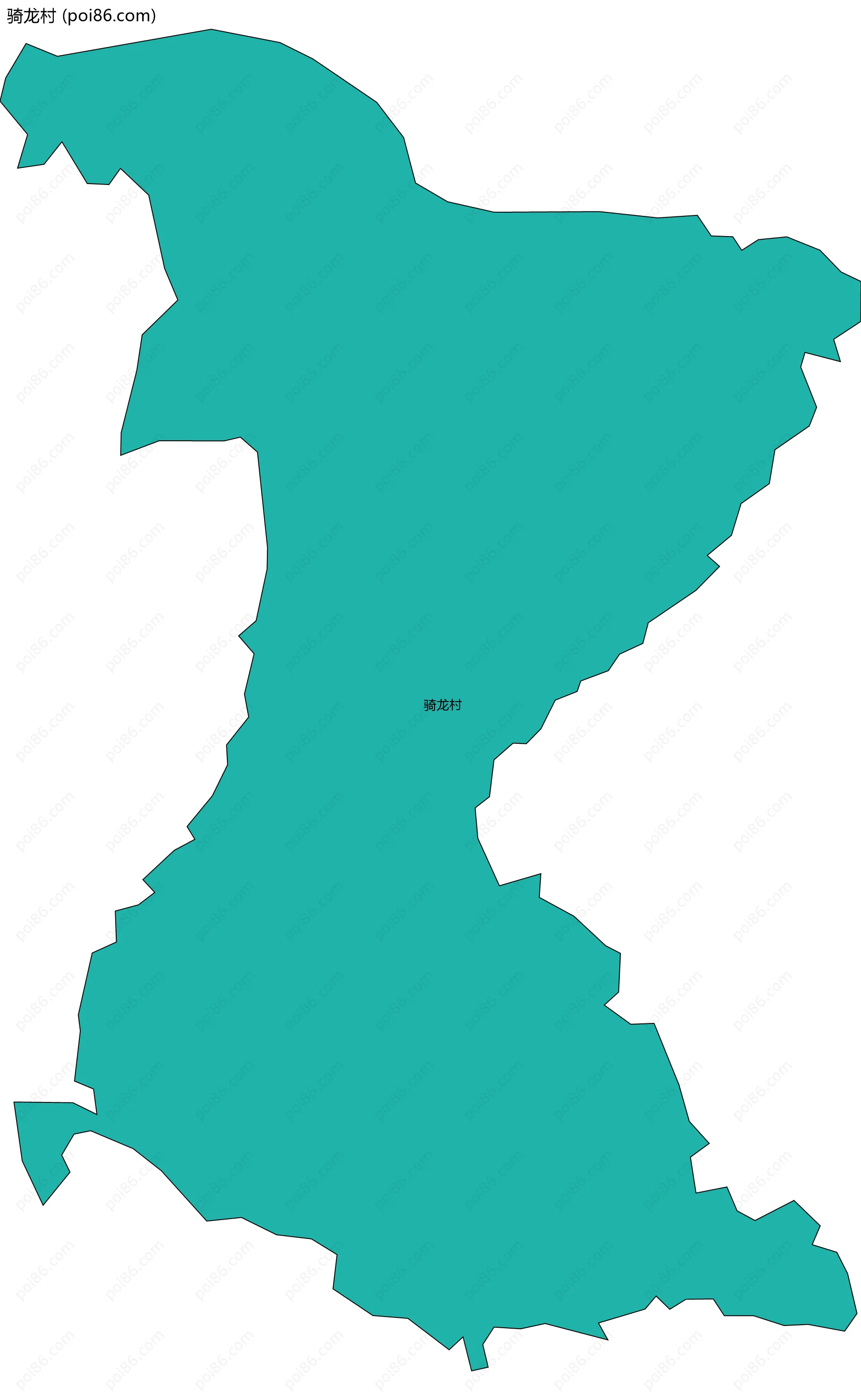 骑龙村边界地图