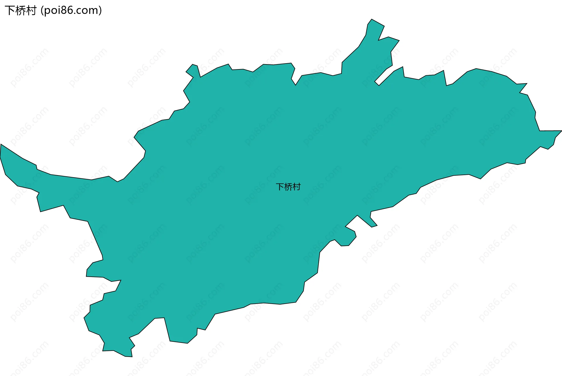 下桥村边界地图