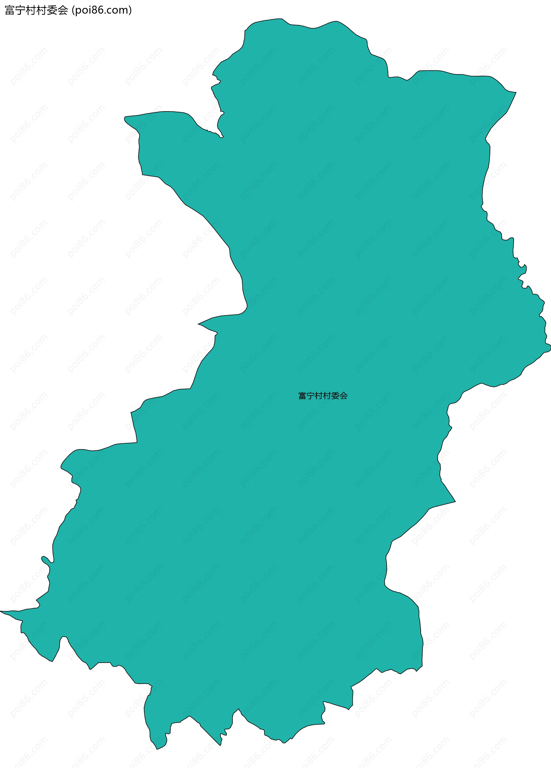 富宁村村委会边界地图