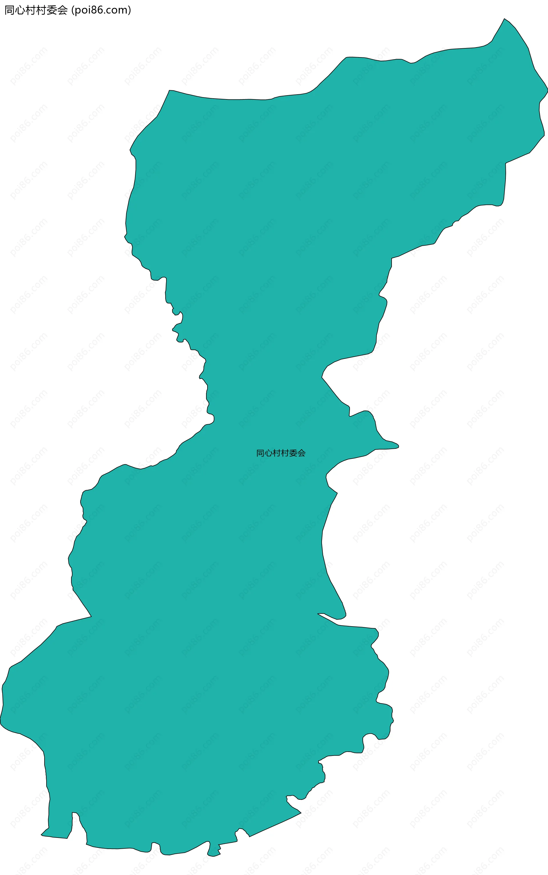 同心村村委会边界地图