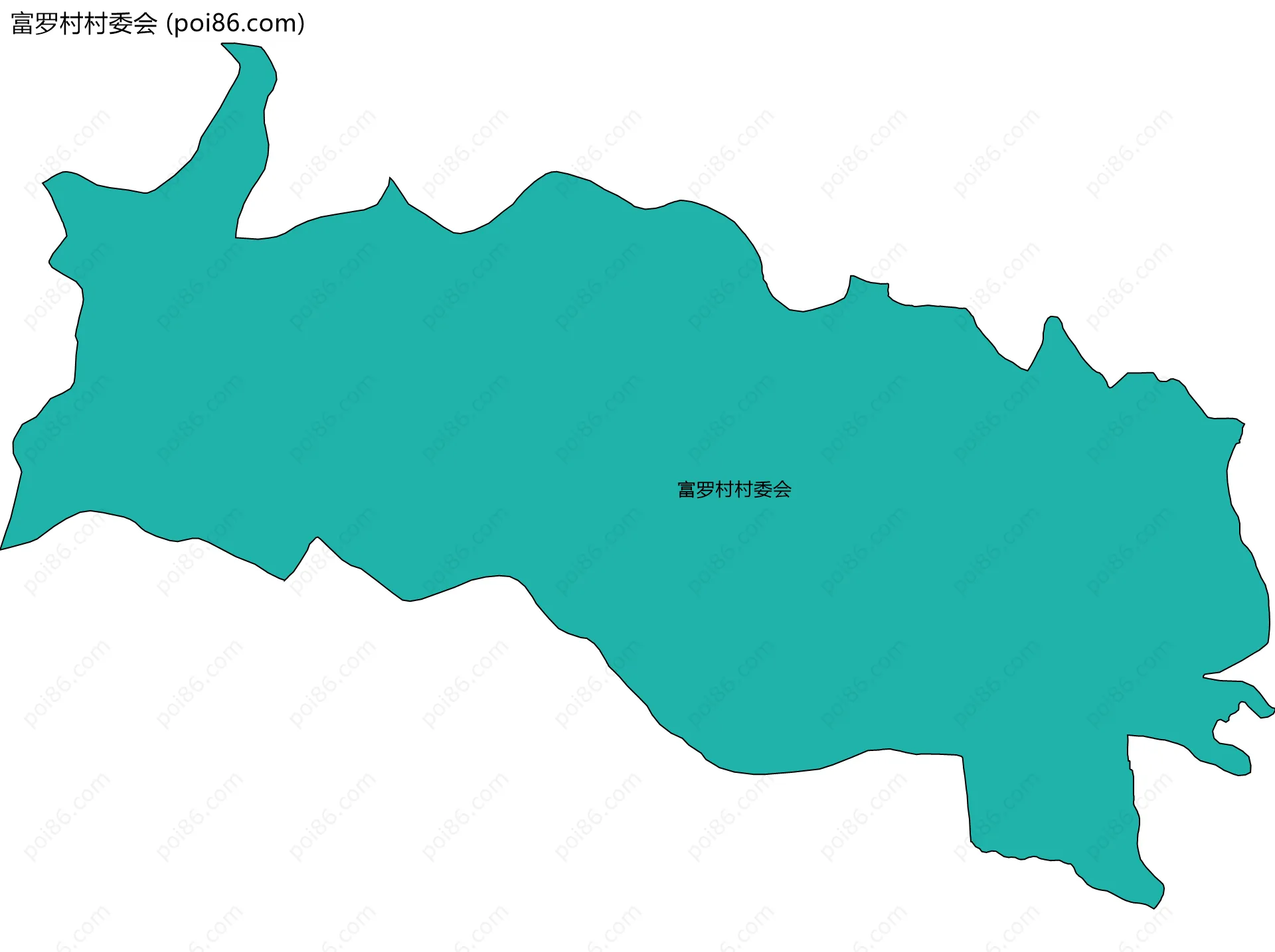 富罗村村委会边界地图