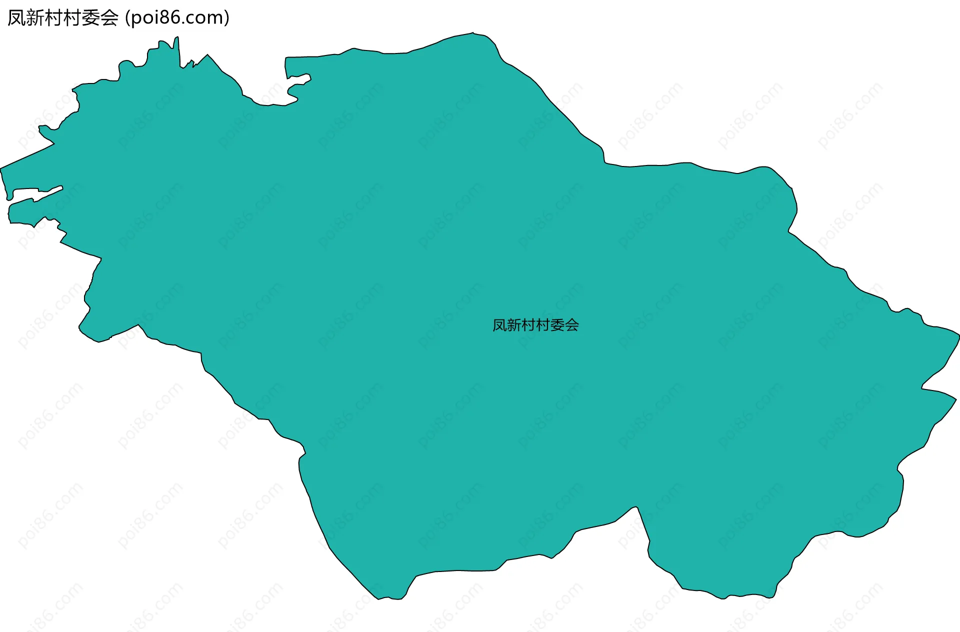 凤新村村委会边界地图