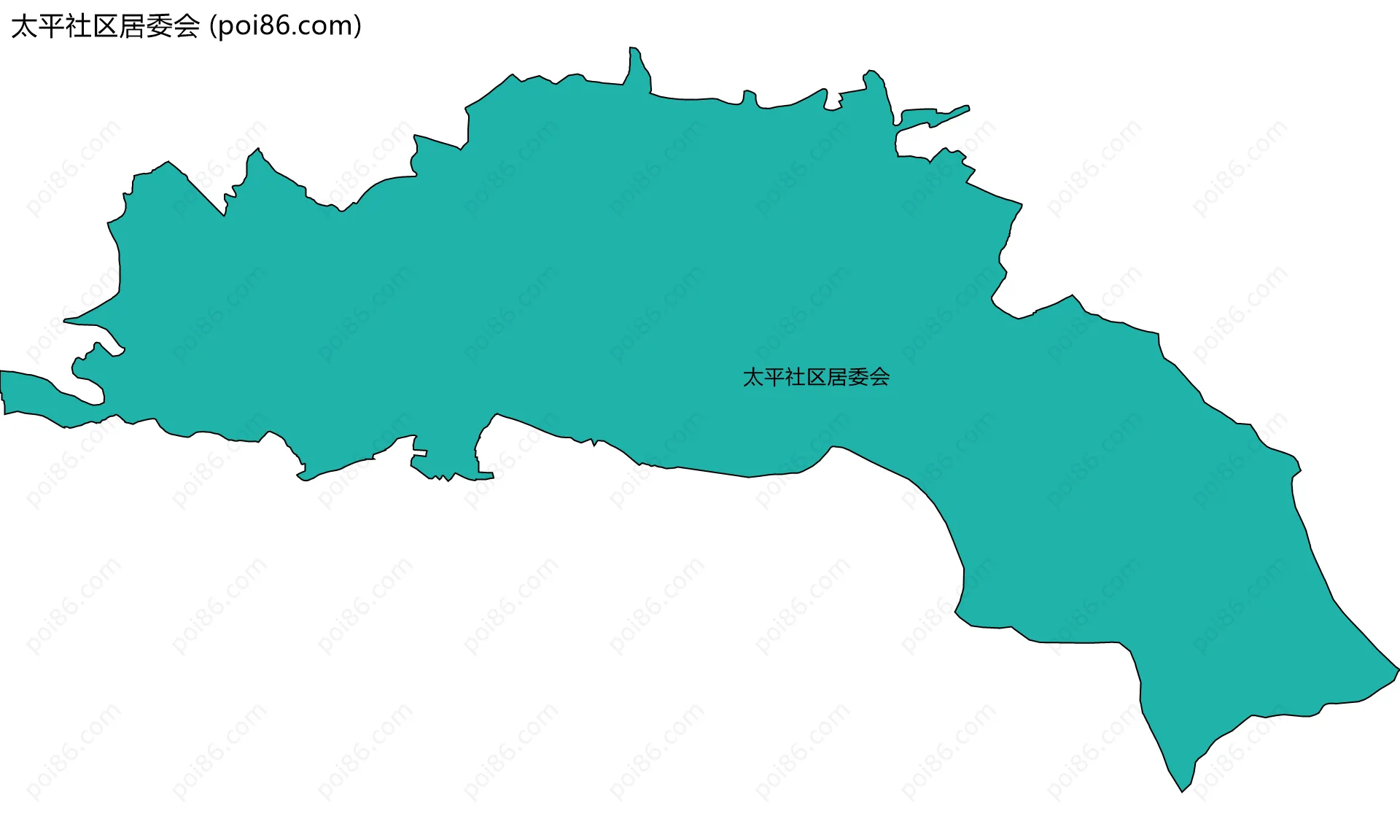 太平社区居委会边界地图