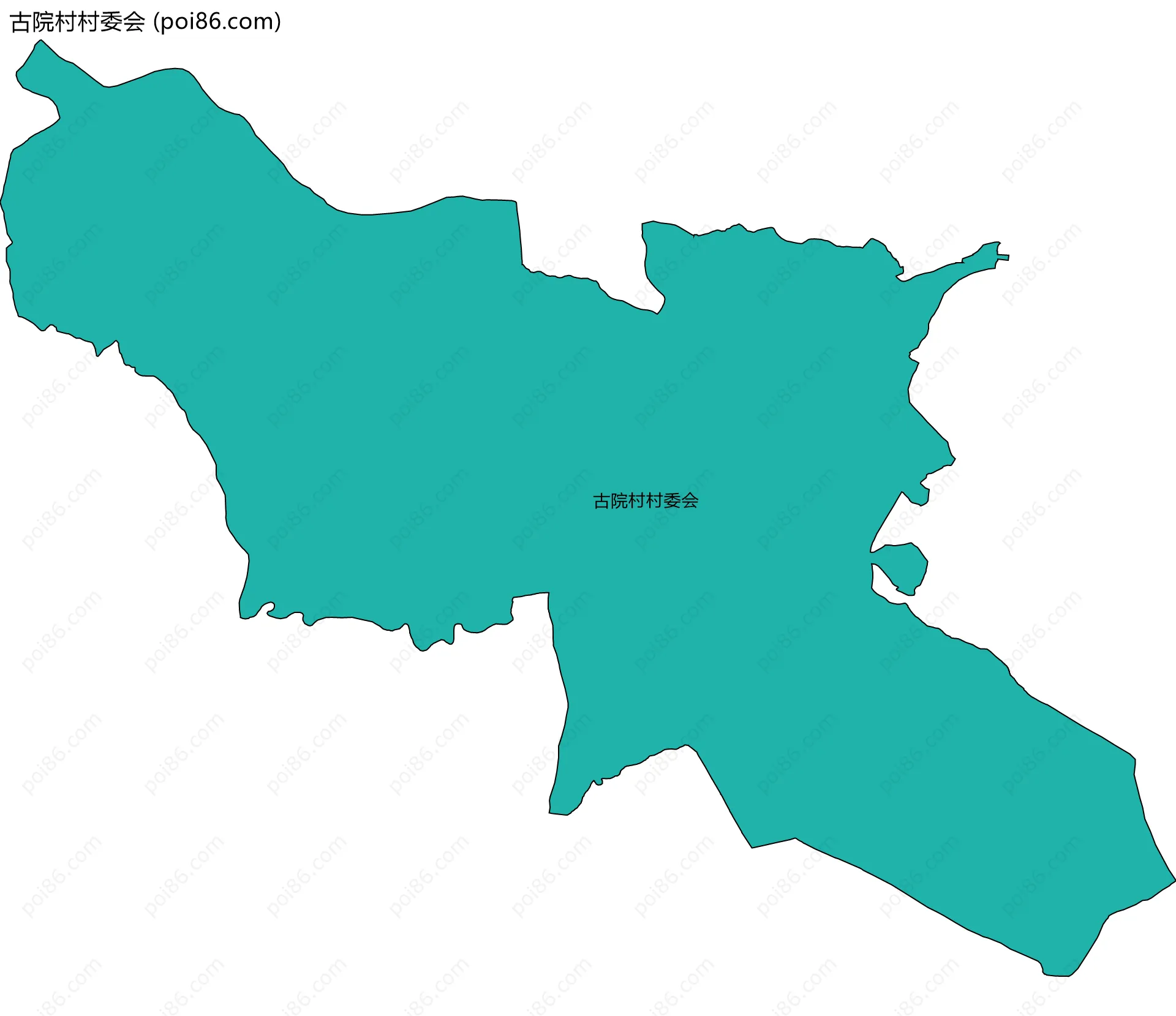 古院村村委会边界地图