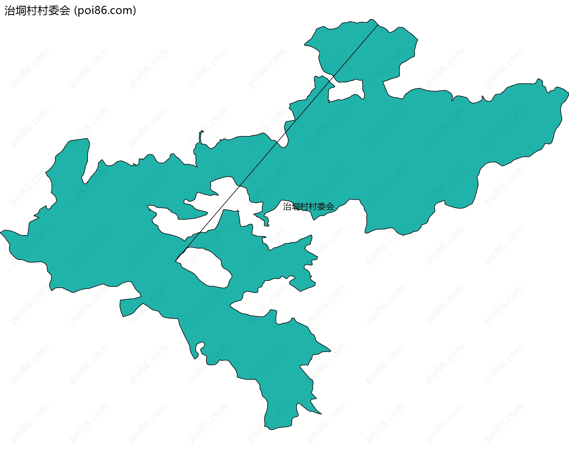 治垌村村委会边界地图