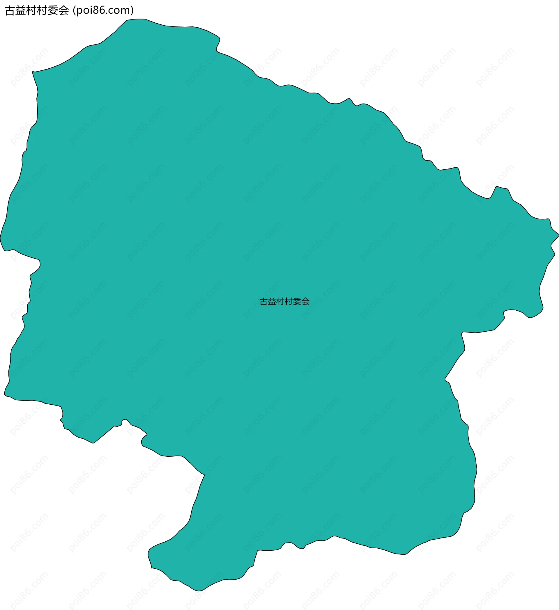 古益村村委会边界地图