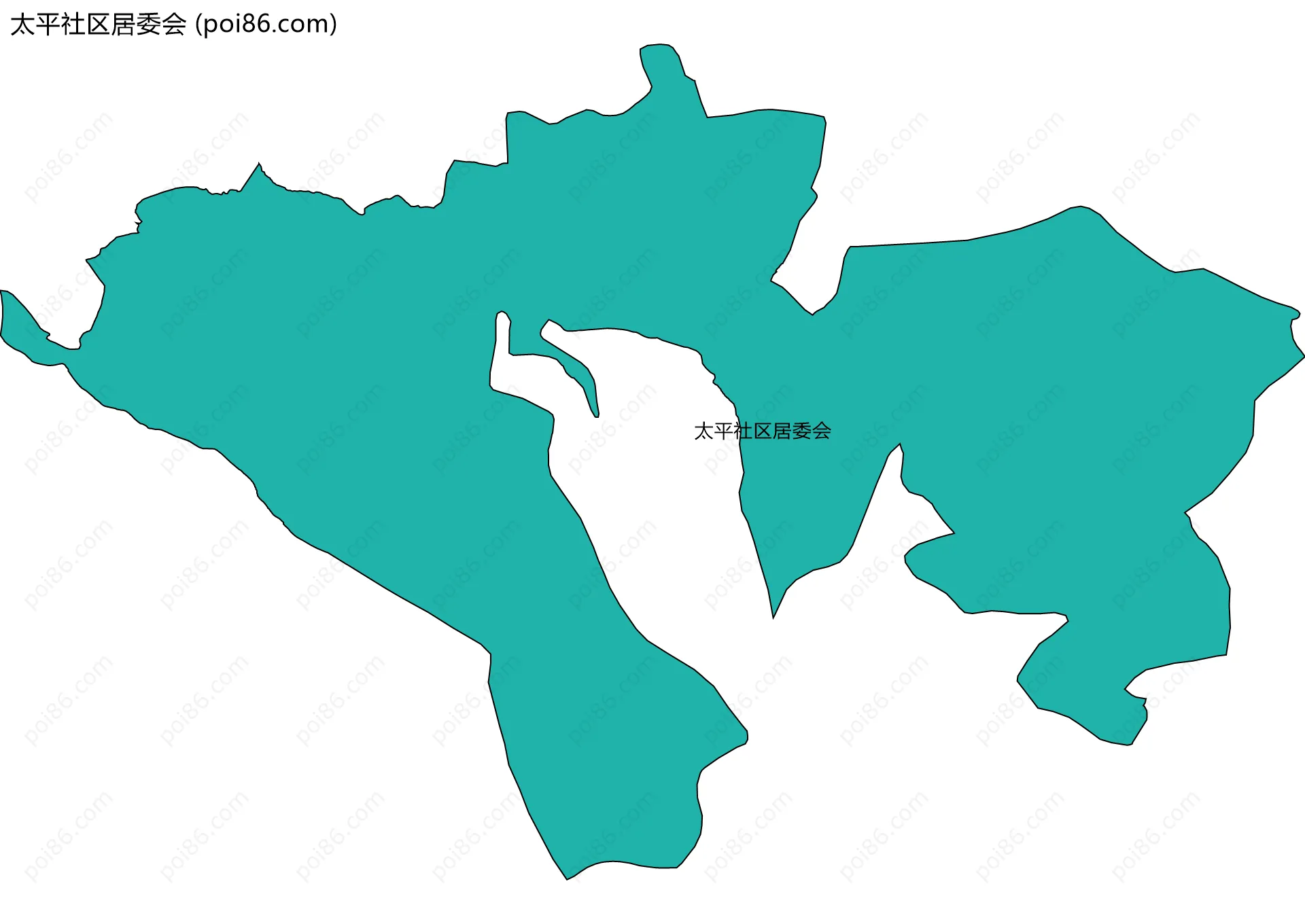 太平社区居委会边界地图