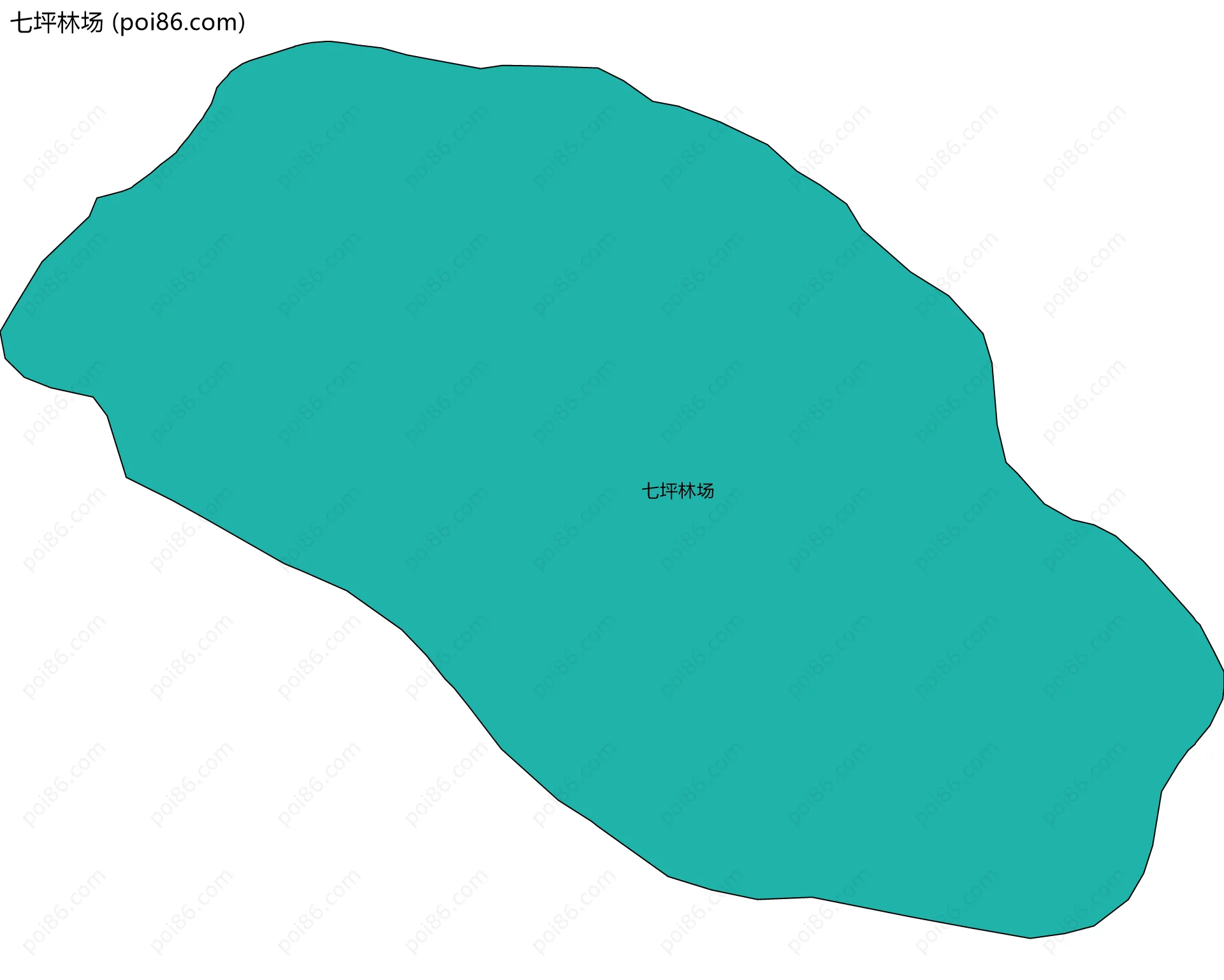 七坪林场边界地图