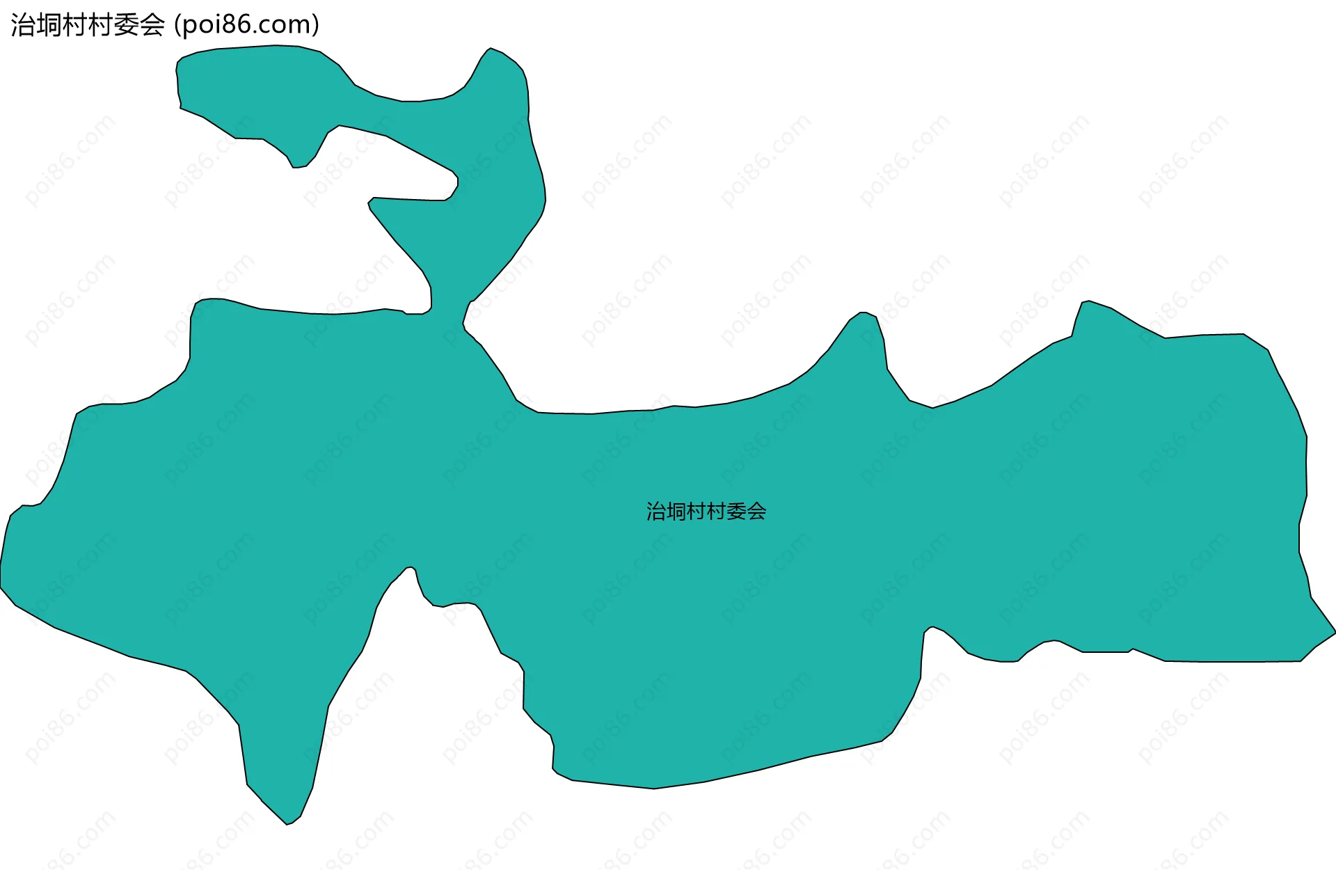 治垌村村委会边界地图