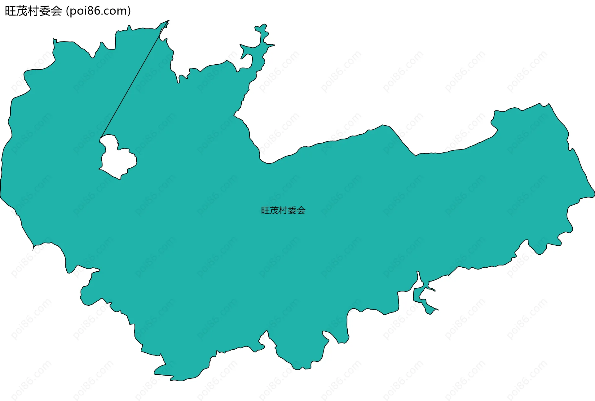 旺茂村委会边界地图