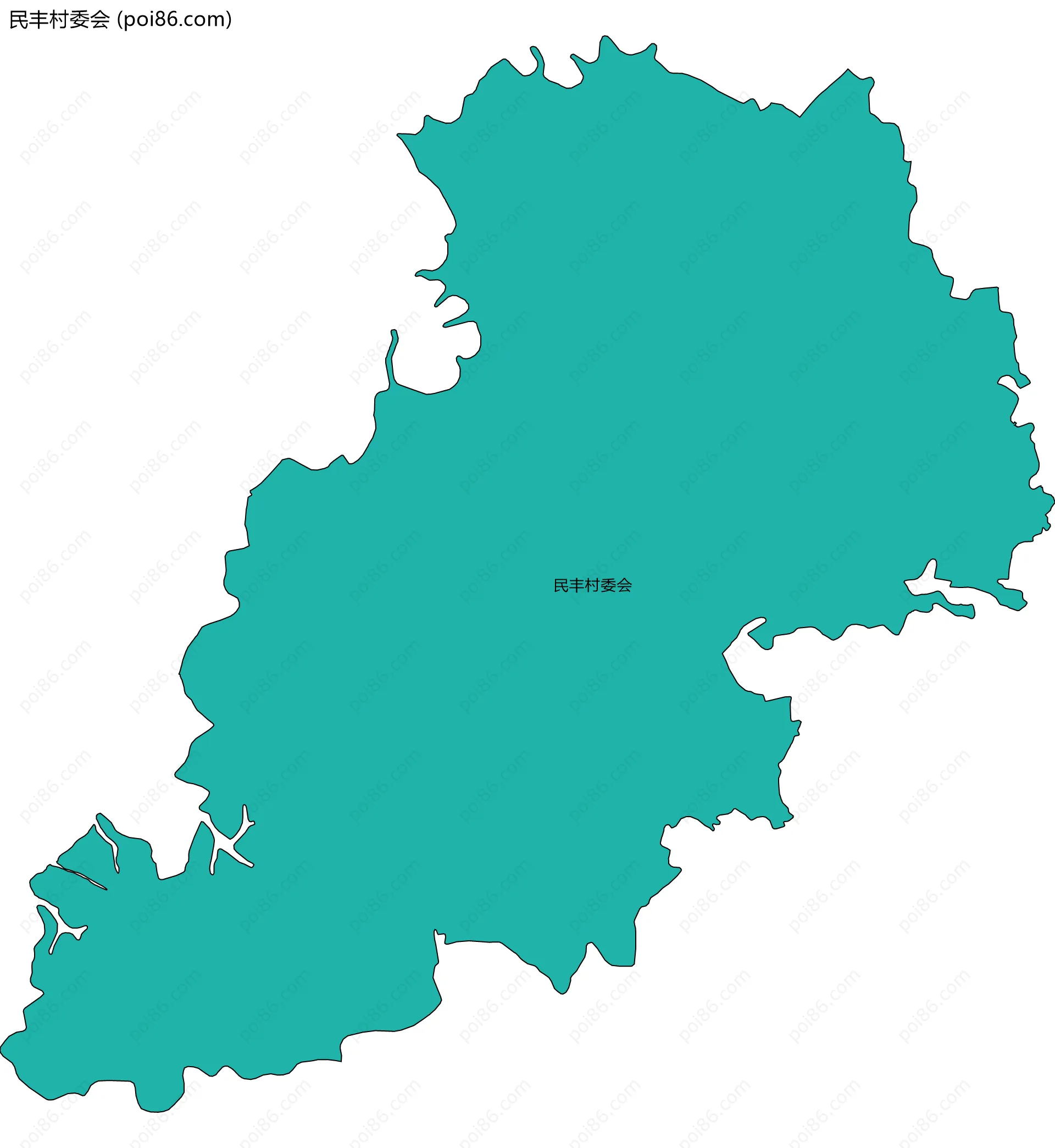 民丰村委会边界地图