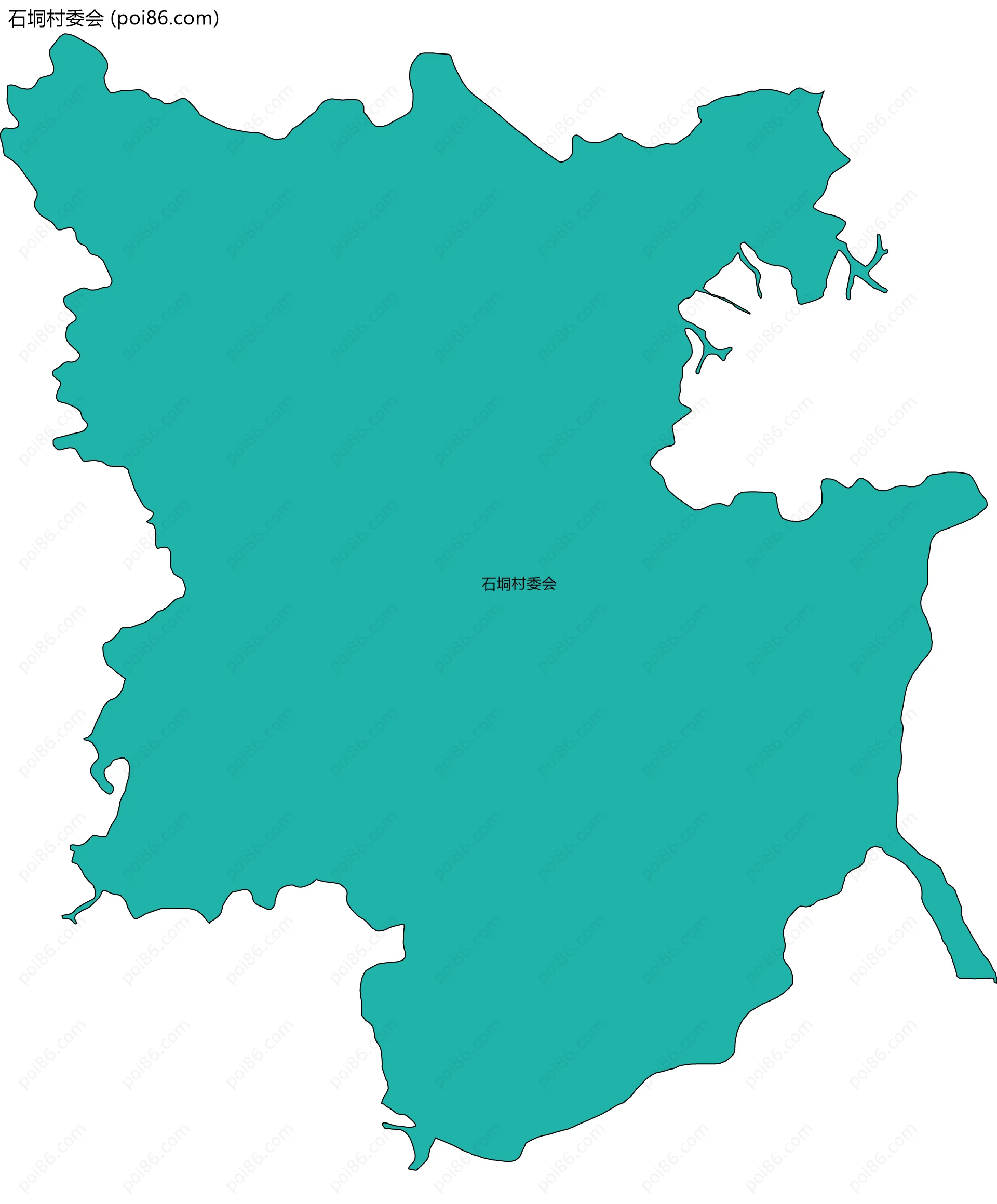 石垌村委会边界地图