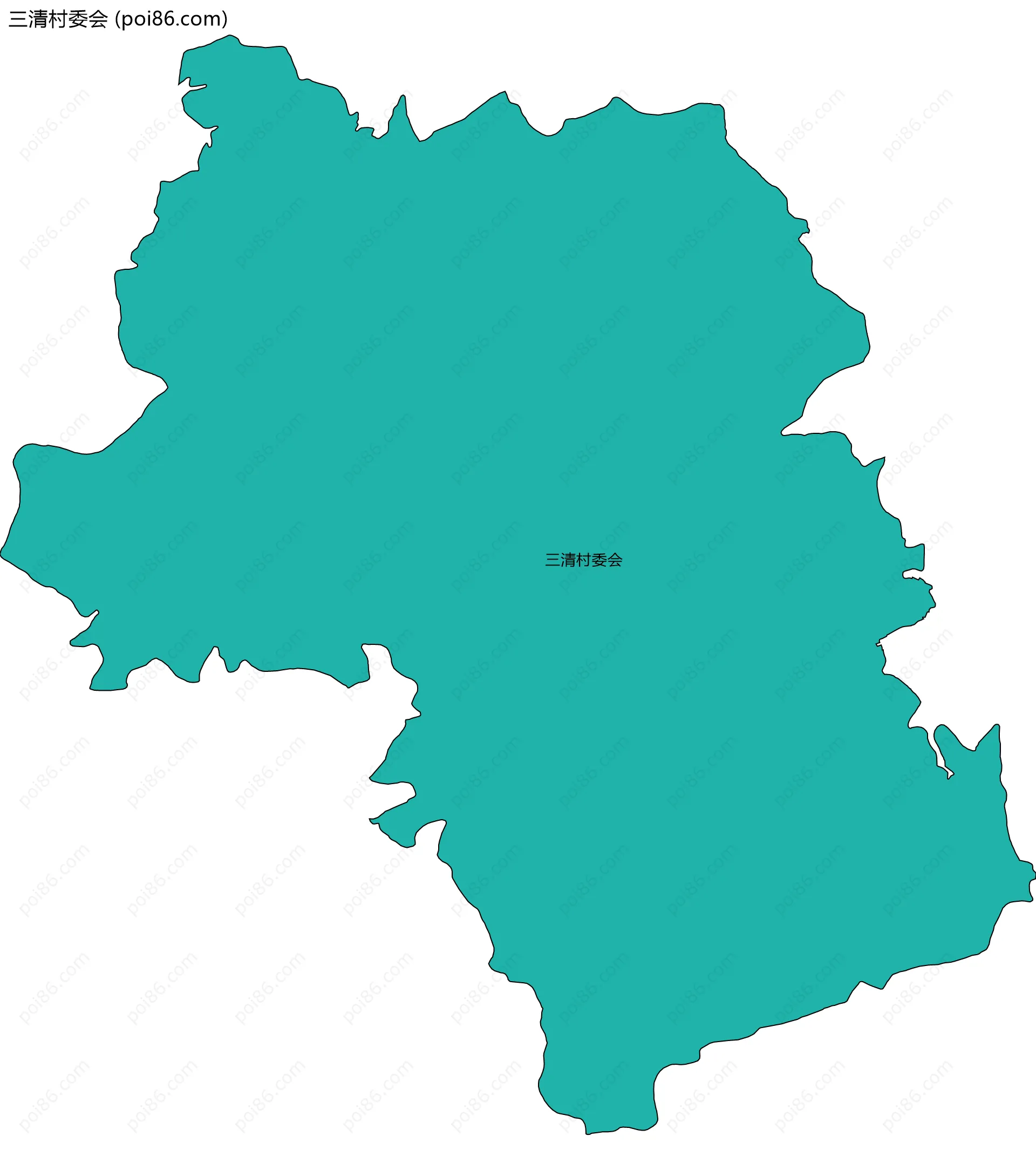 三清村委会边界地图