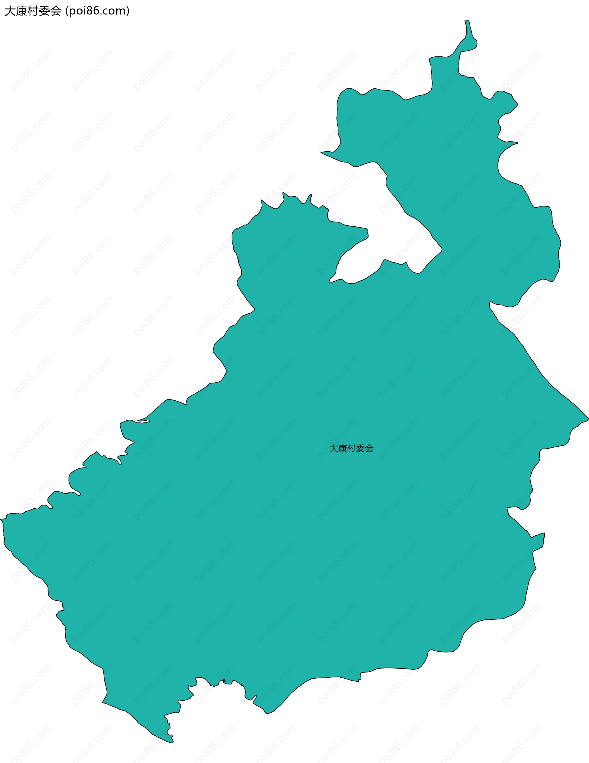 大康村委会边界地图