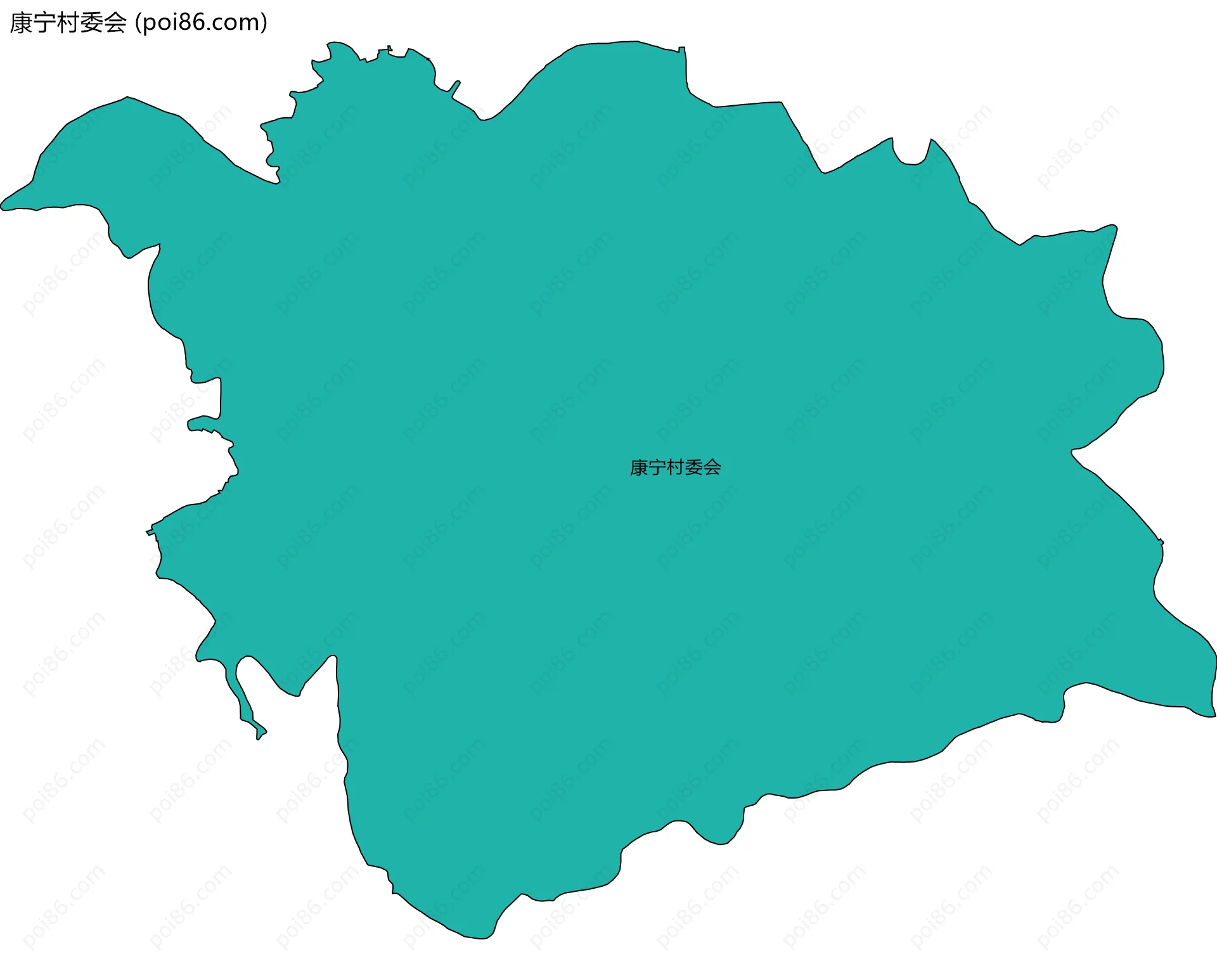 康宁村委会边界地图