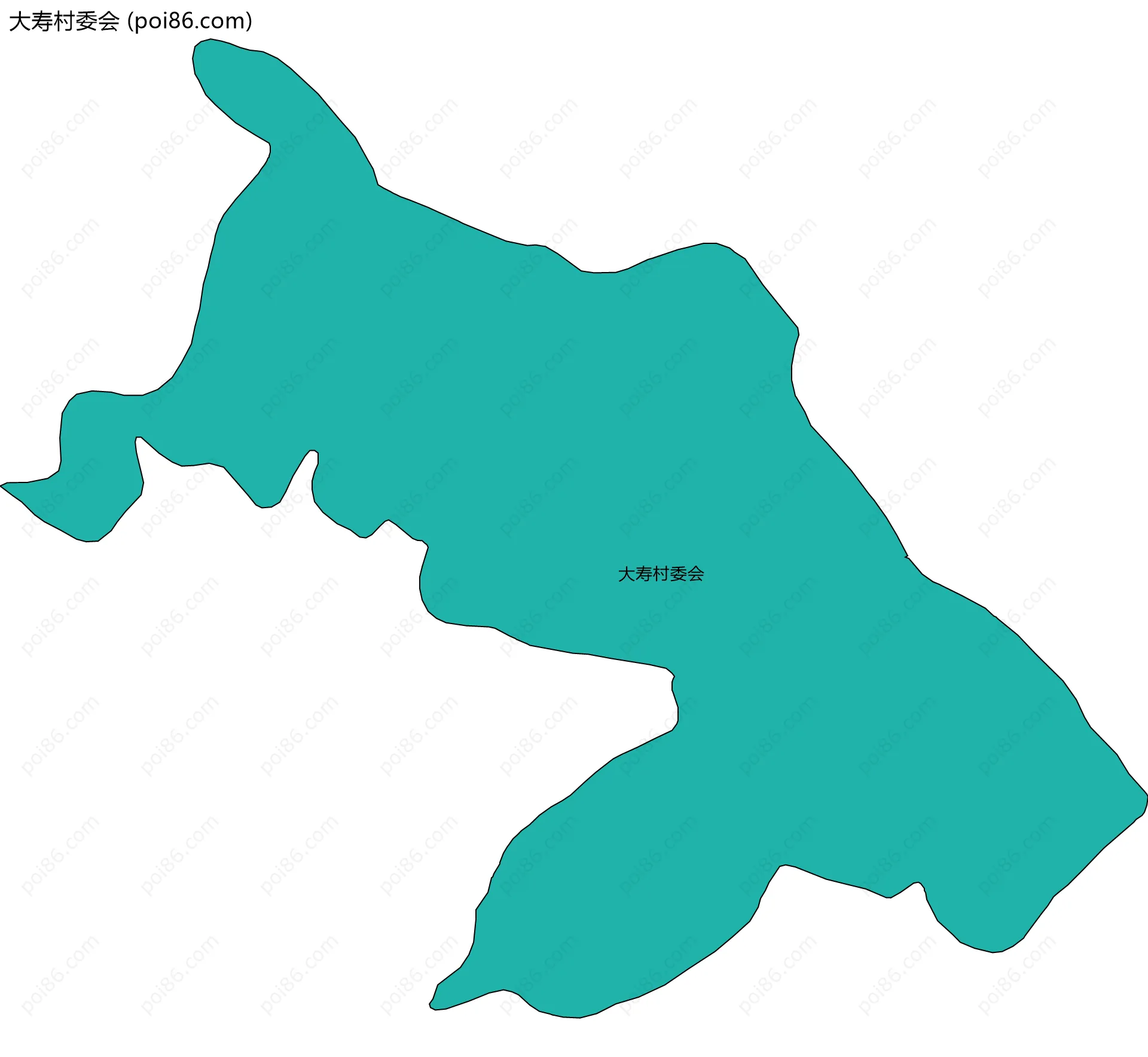 大寿村委会边界地图
