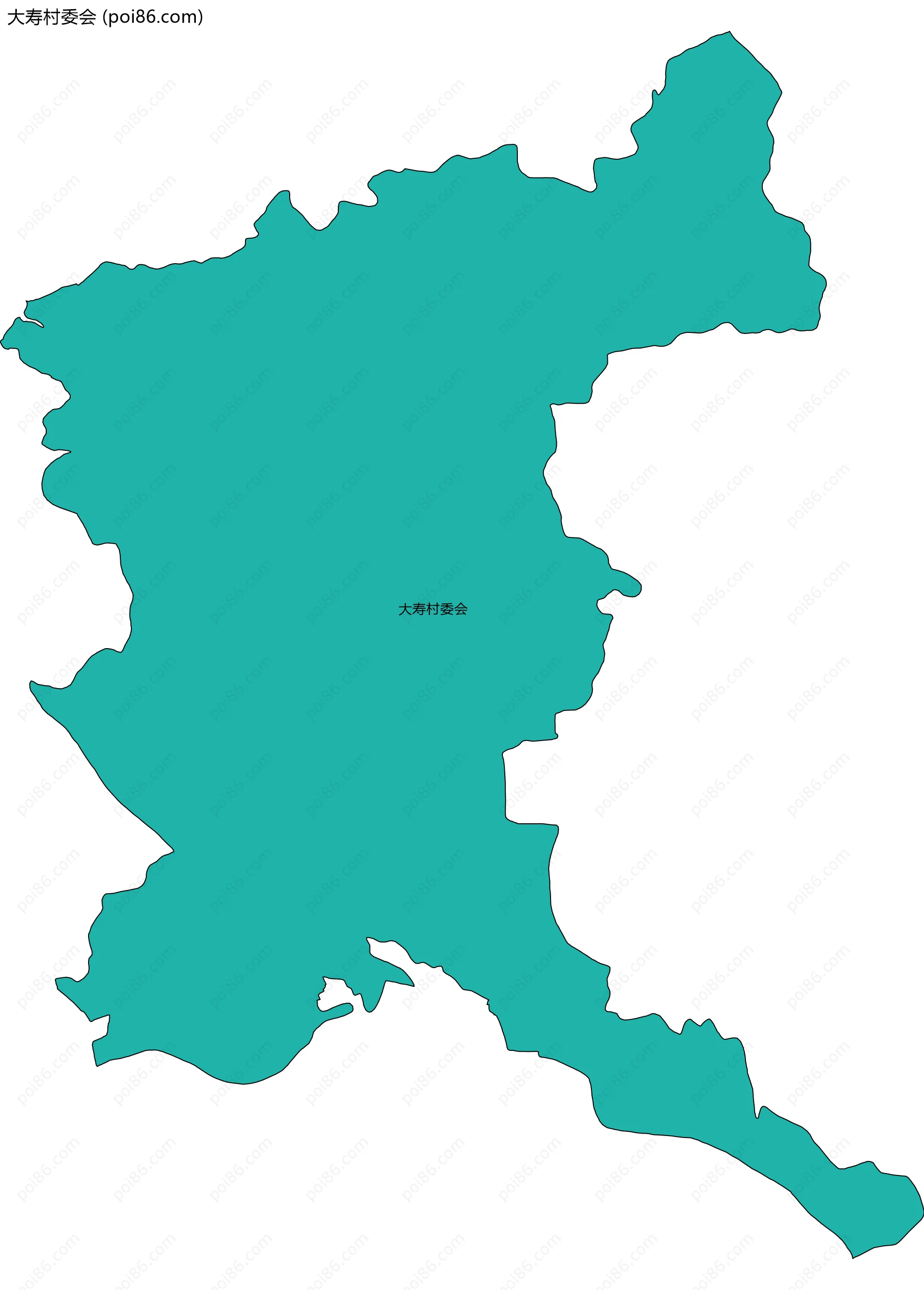 大寿村委会边界地图