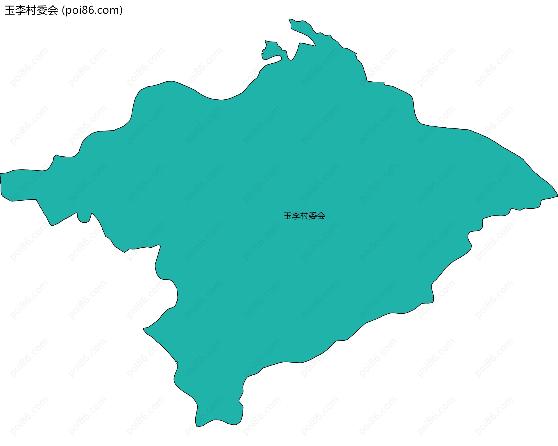 玉李村委会边界地图