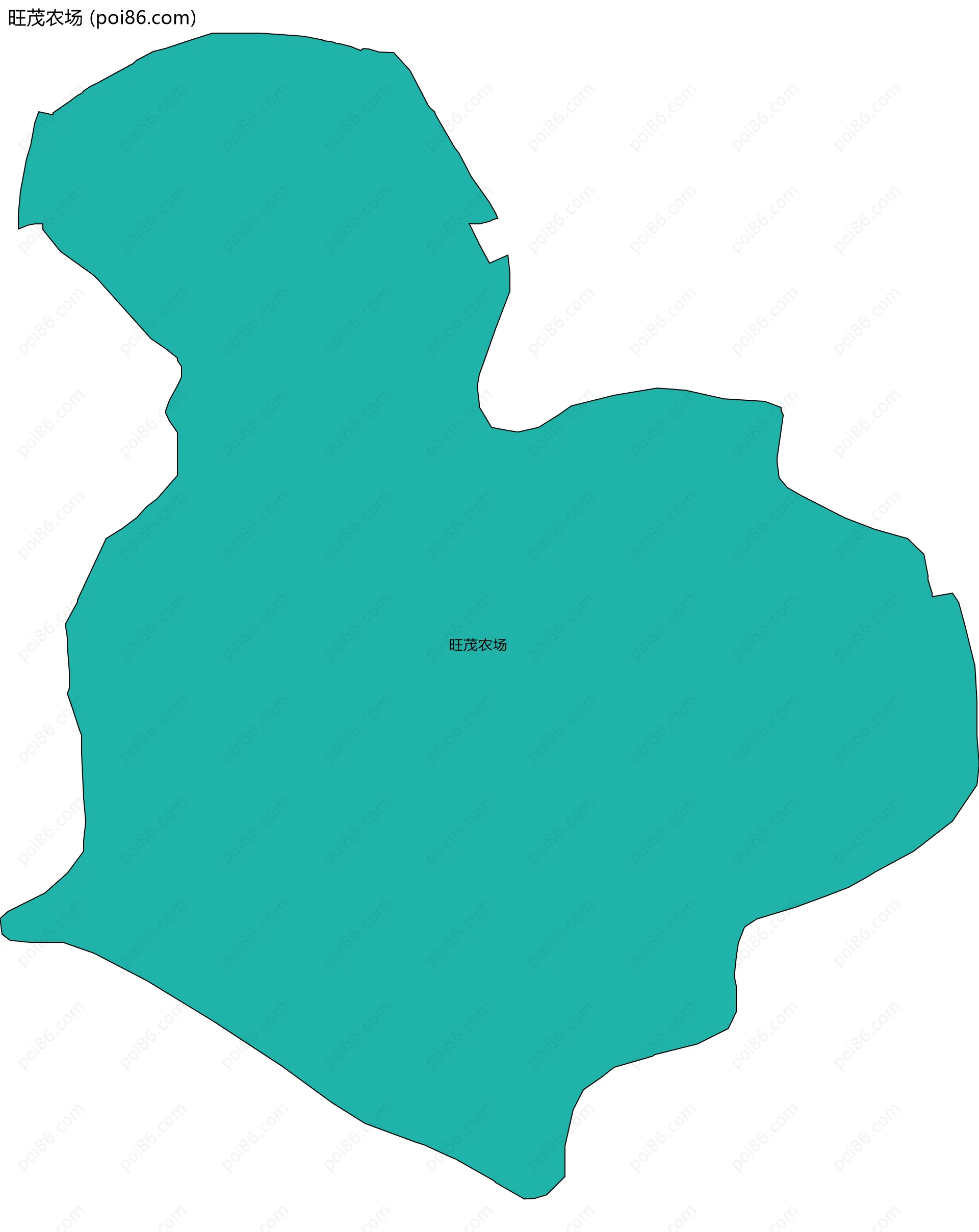 旺茂农场边界地图