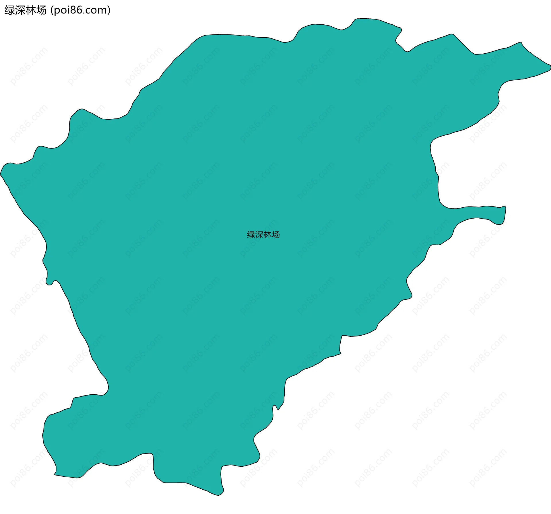 绿深林场边界地图
