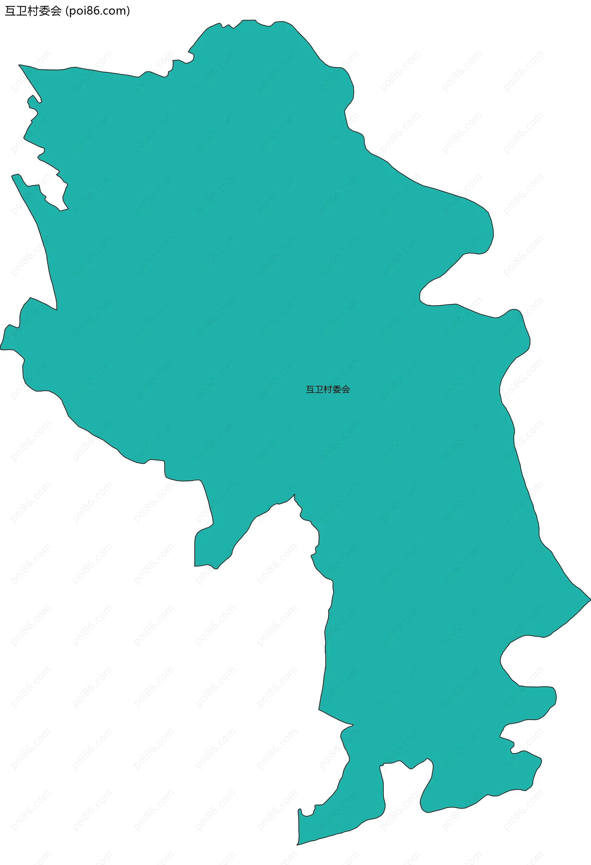 互卫村委会边界地图