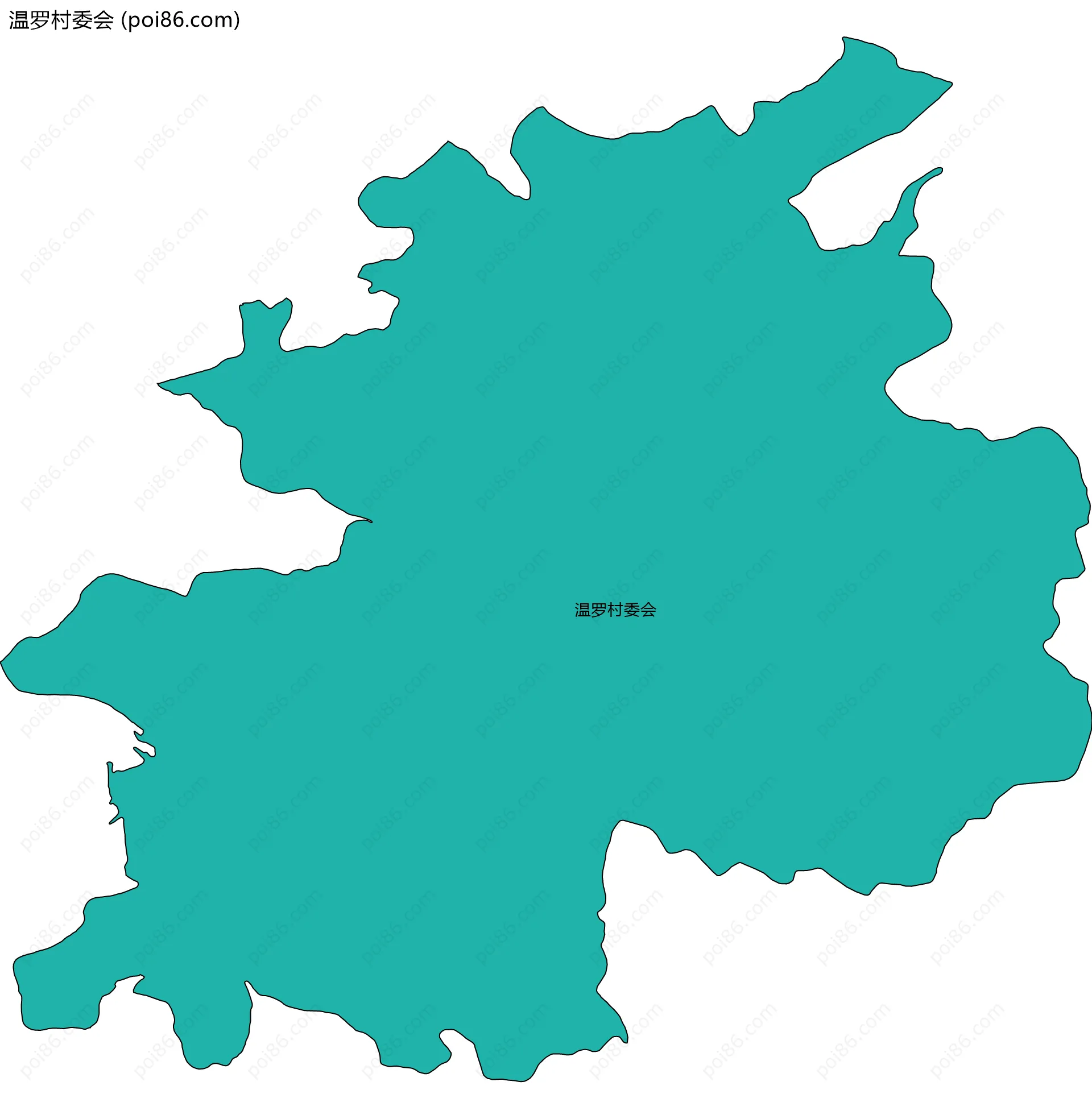温罗村委会边界地图