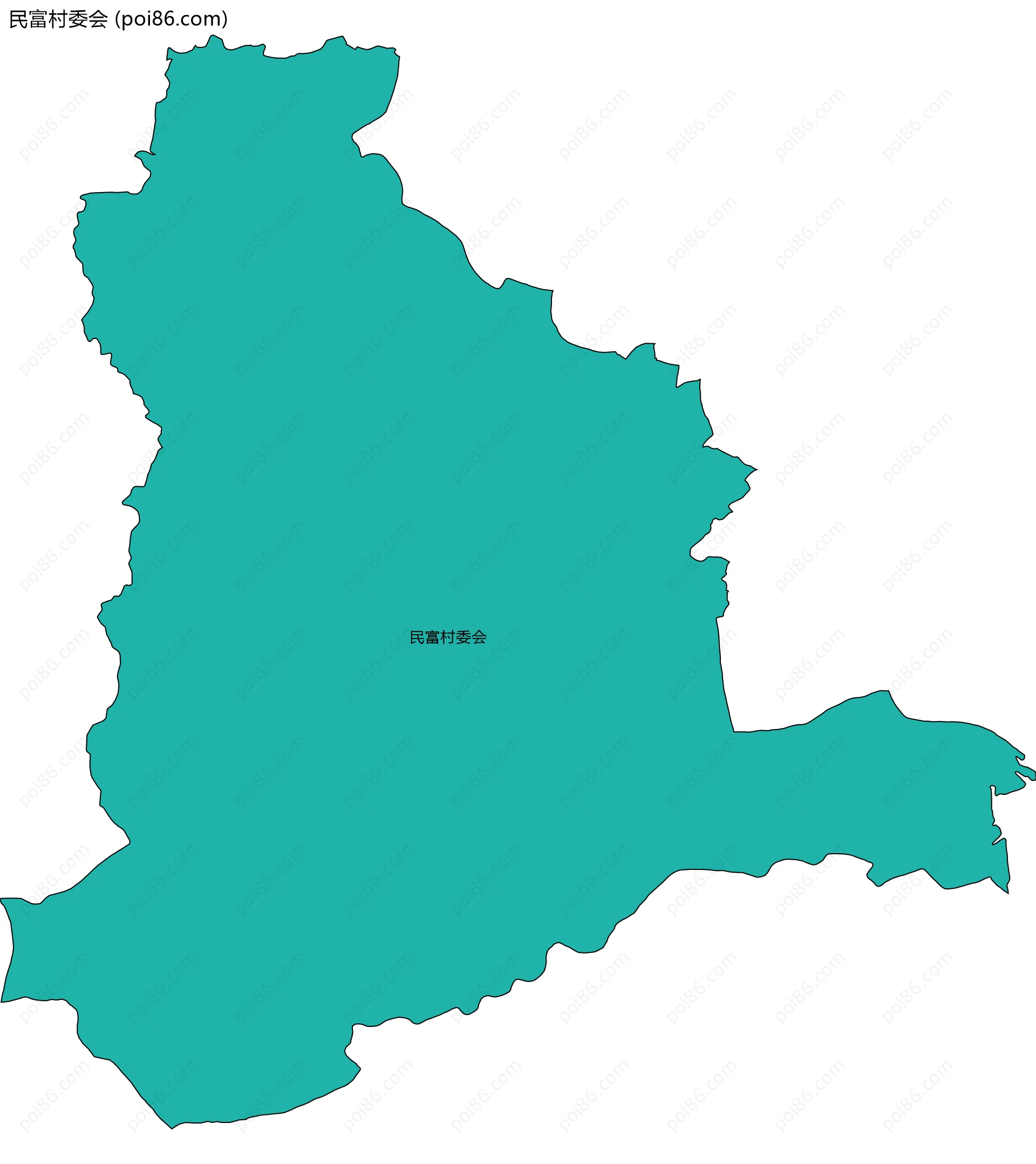 民富村委会边界地图