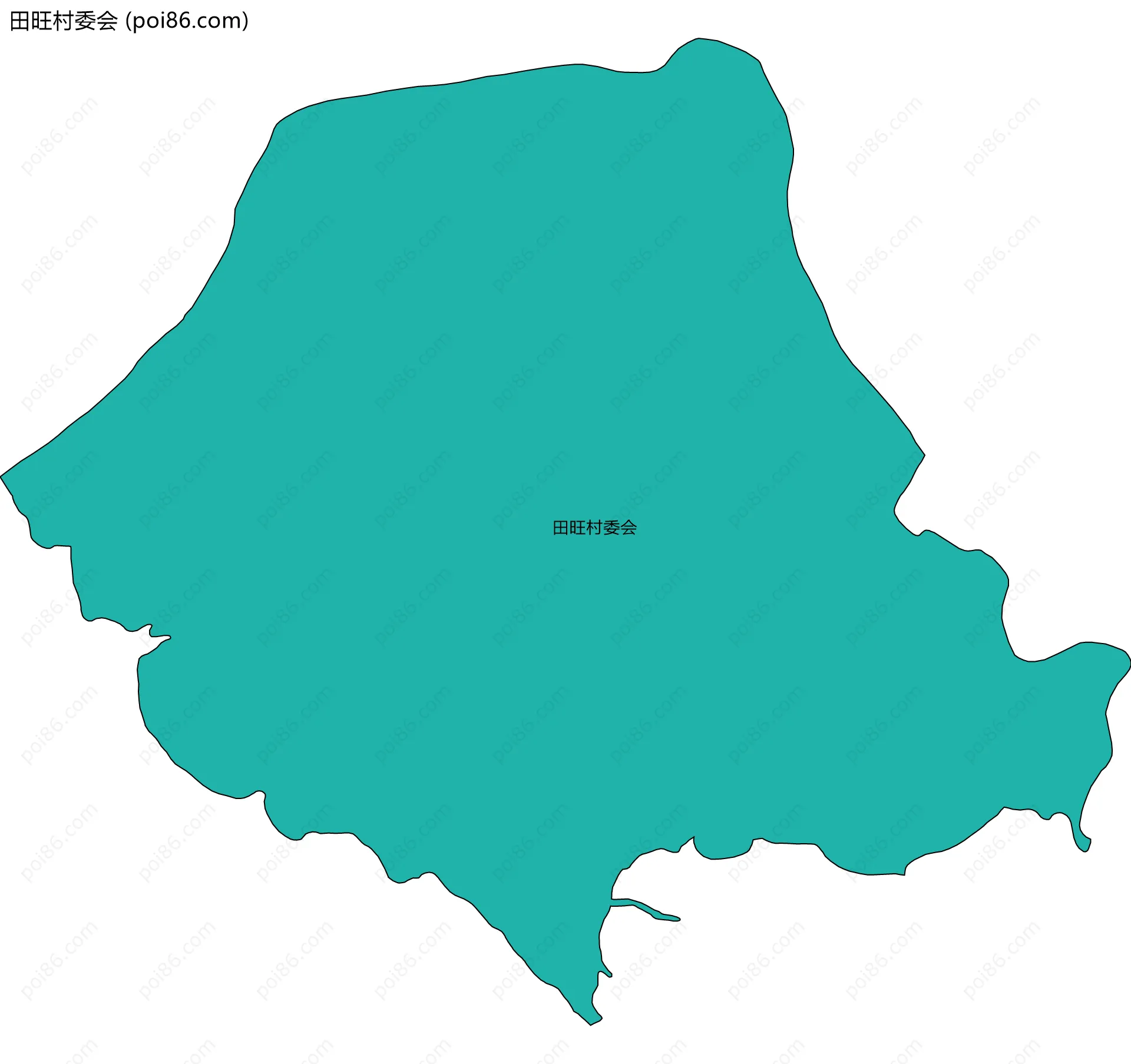 田旺村委会边界地图