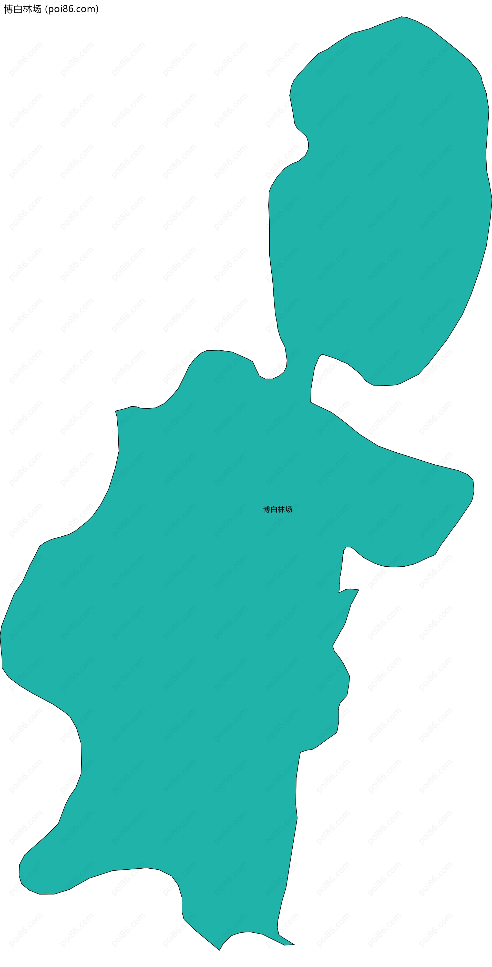 博白林场边界地图