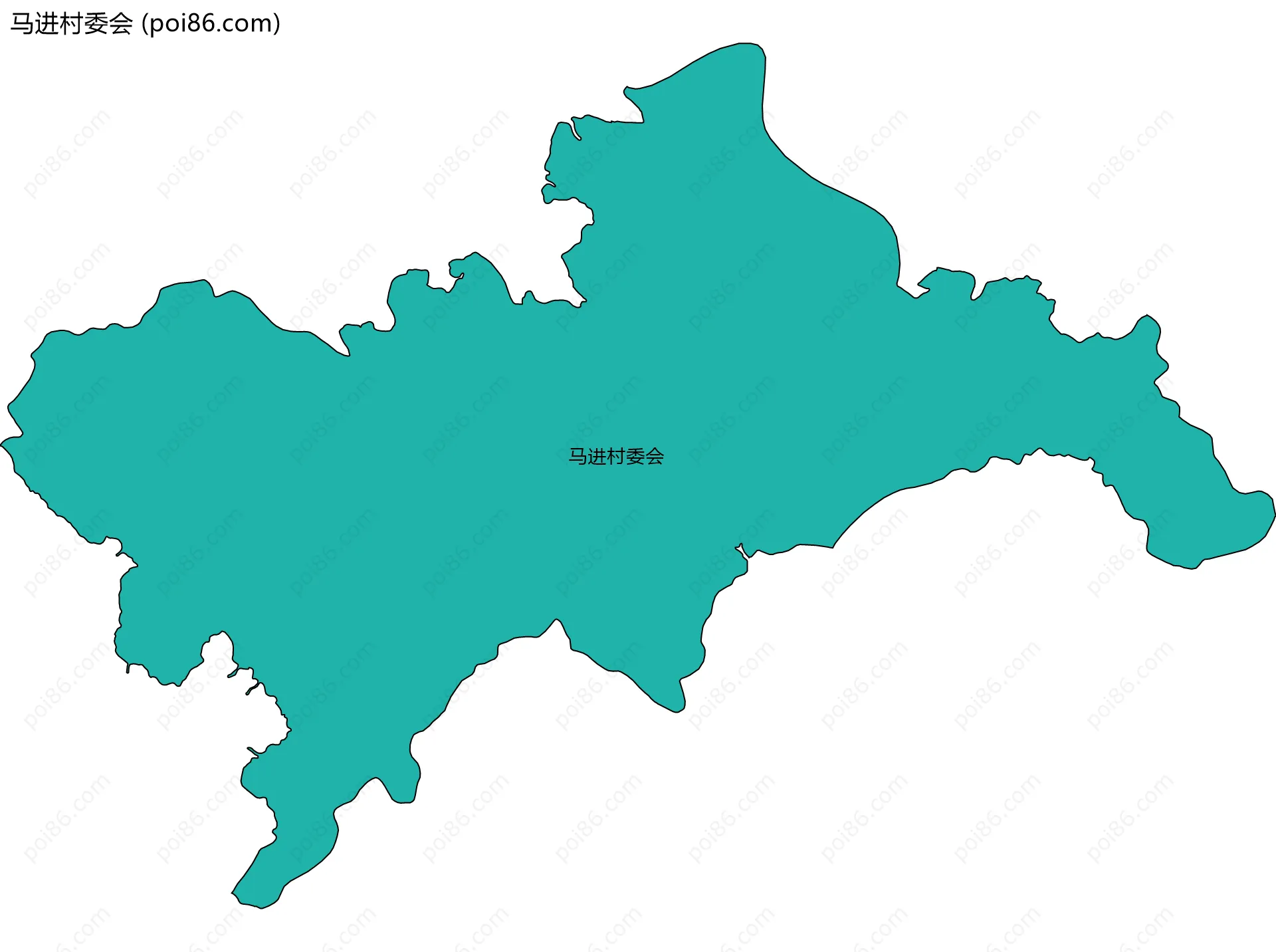 马进村委会边界地图