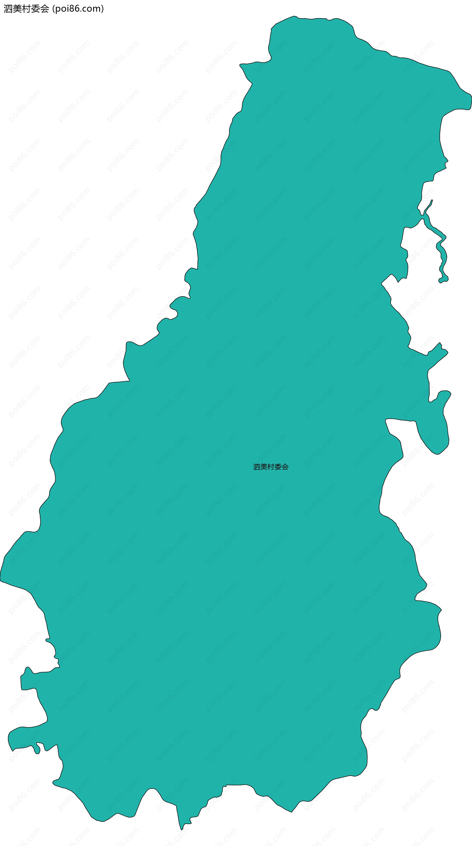 泗美村委会边界地图