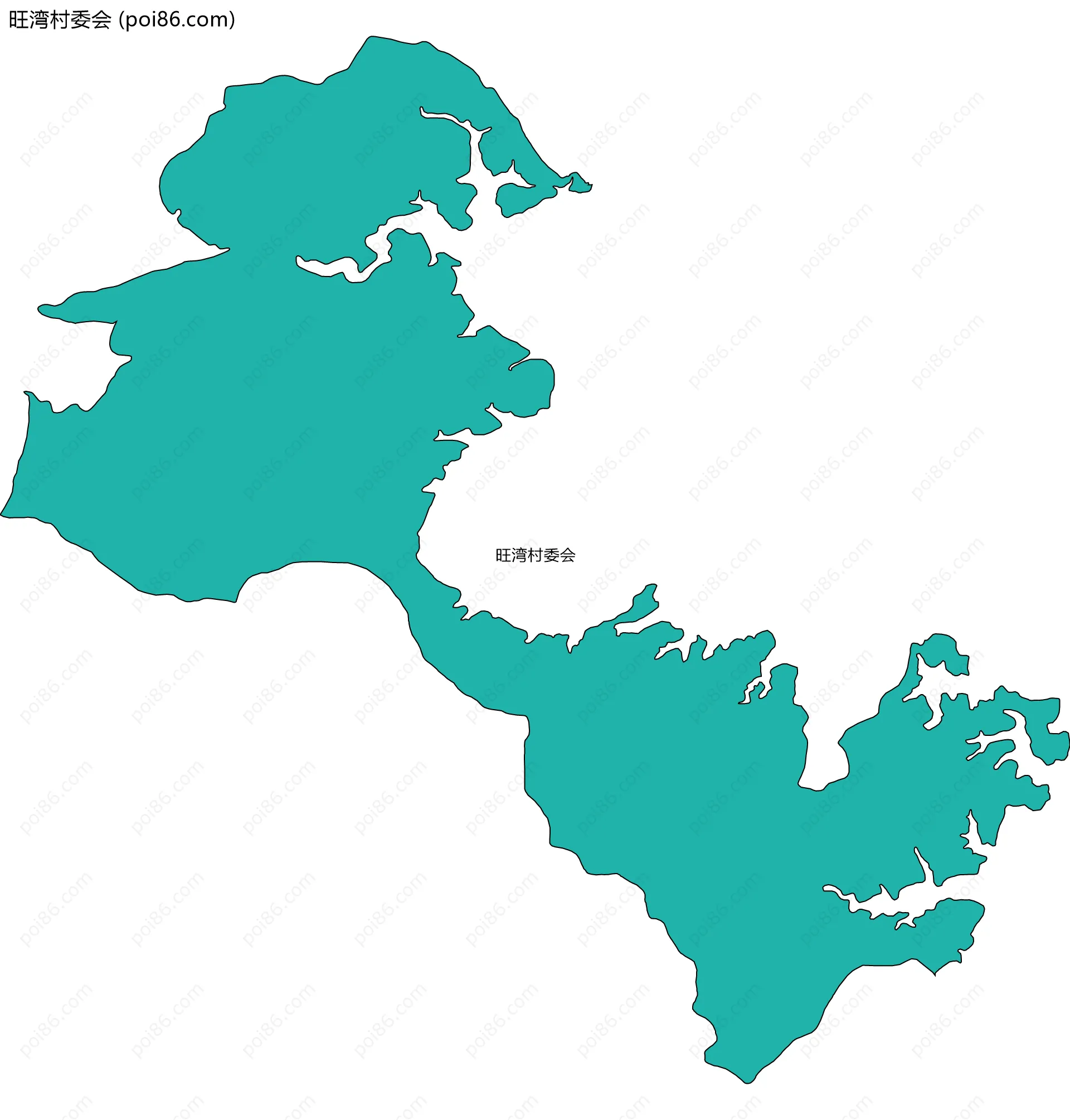 旺湾村委会边界地图