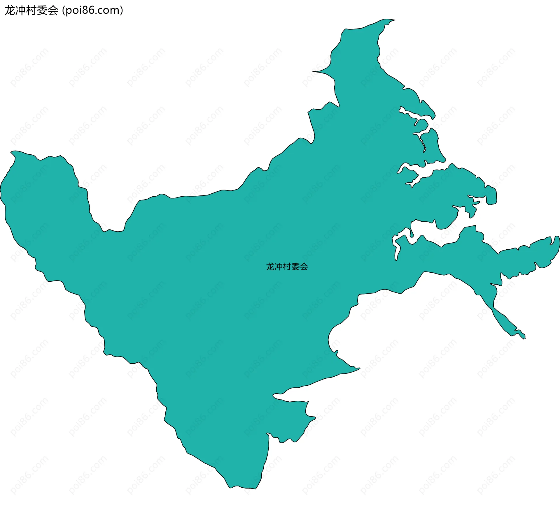 龙冲村委会边界地图